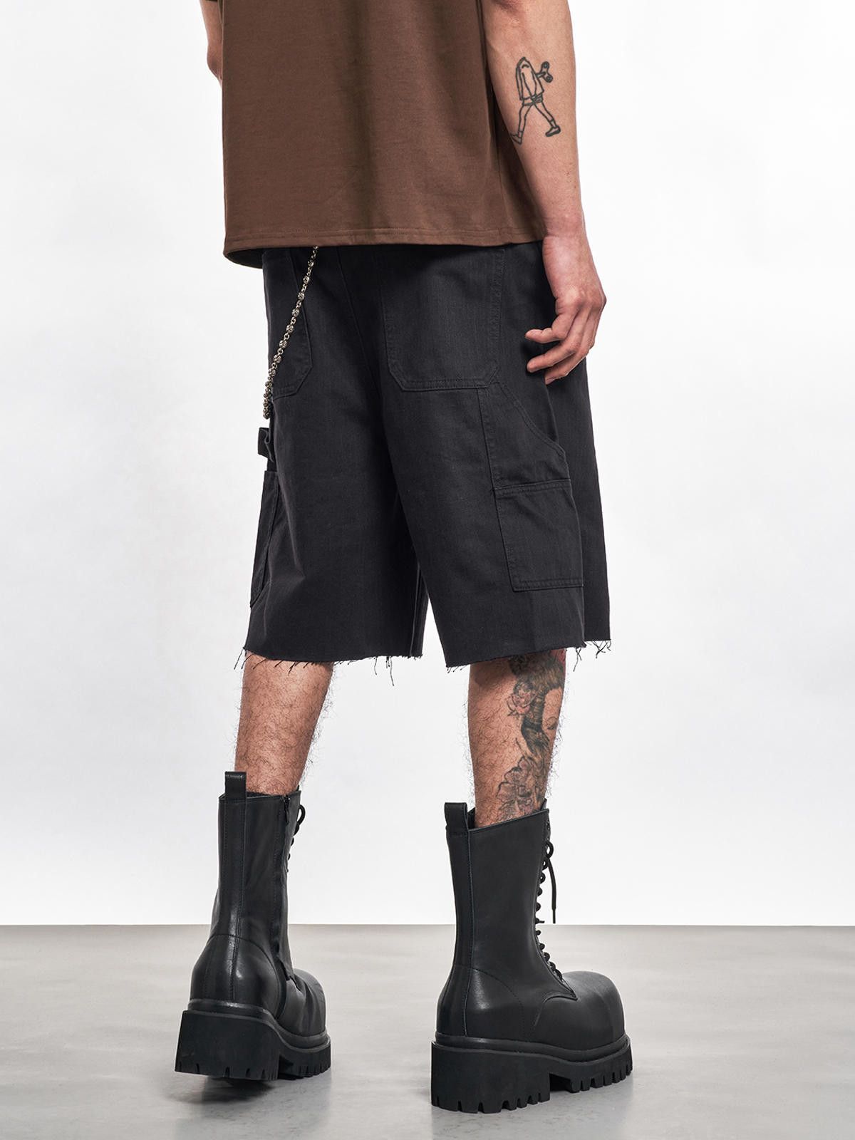 Carpenter Black Cargo Shorts