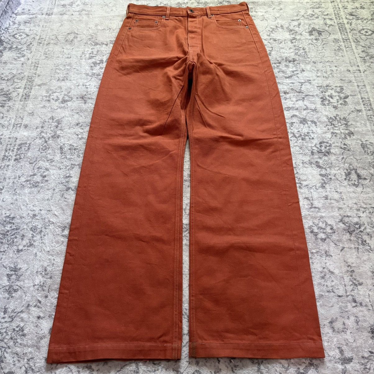 Pre-owned Rick Owens Drkshdw Rick Owens Drksdhw Made In Japan Geth Cut Jeans | Size 32 In Orange