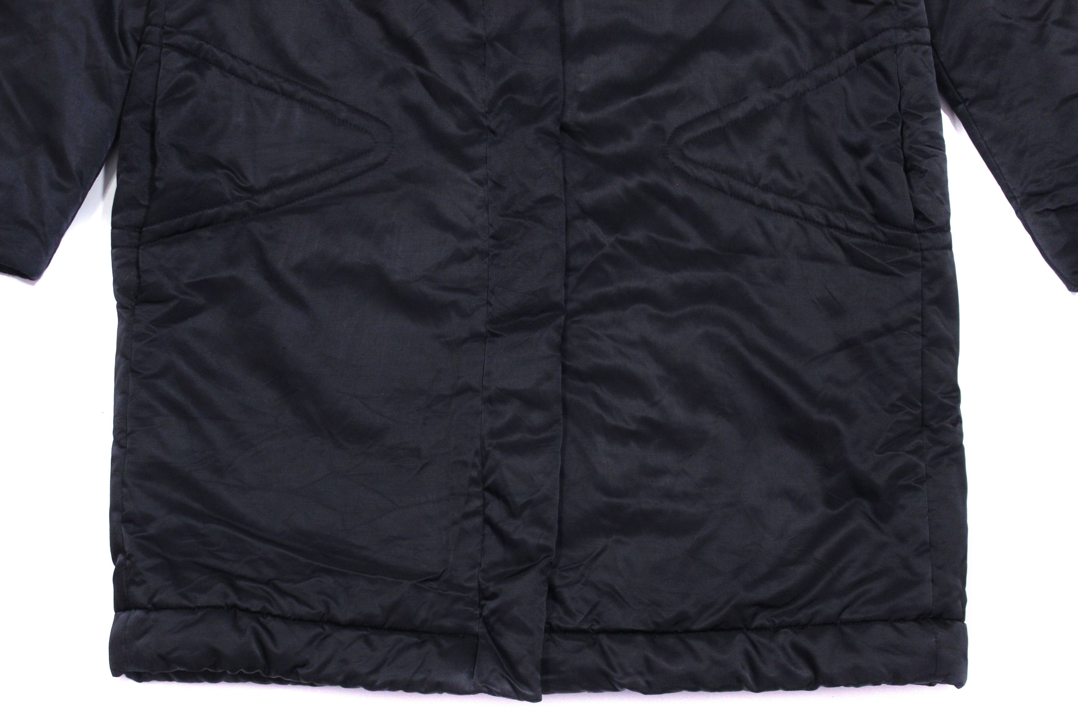 Versace 90S Nylon Long Soft Jacket Vintage Size L / US 10 / IT 46 - 4 Thumbnail