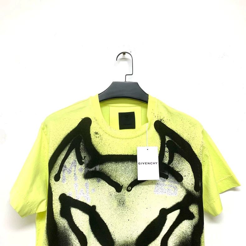 Givenchy Givenchy Chito Joint Logo Graffiti Dog Head Short Sleeve T- Size US S / EU 44-46 / 1 - 3 Thumbnail