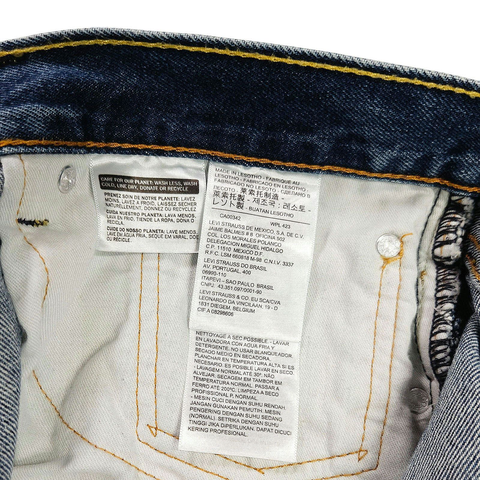 Levi's Levi’s 505 Straight Leg Jeans W40 L32 Dark Stonewash VTG Y2K Size US 40 / EU 56 - 6 Thumbnail