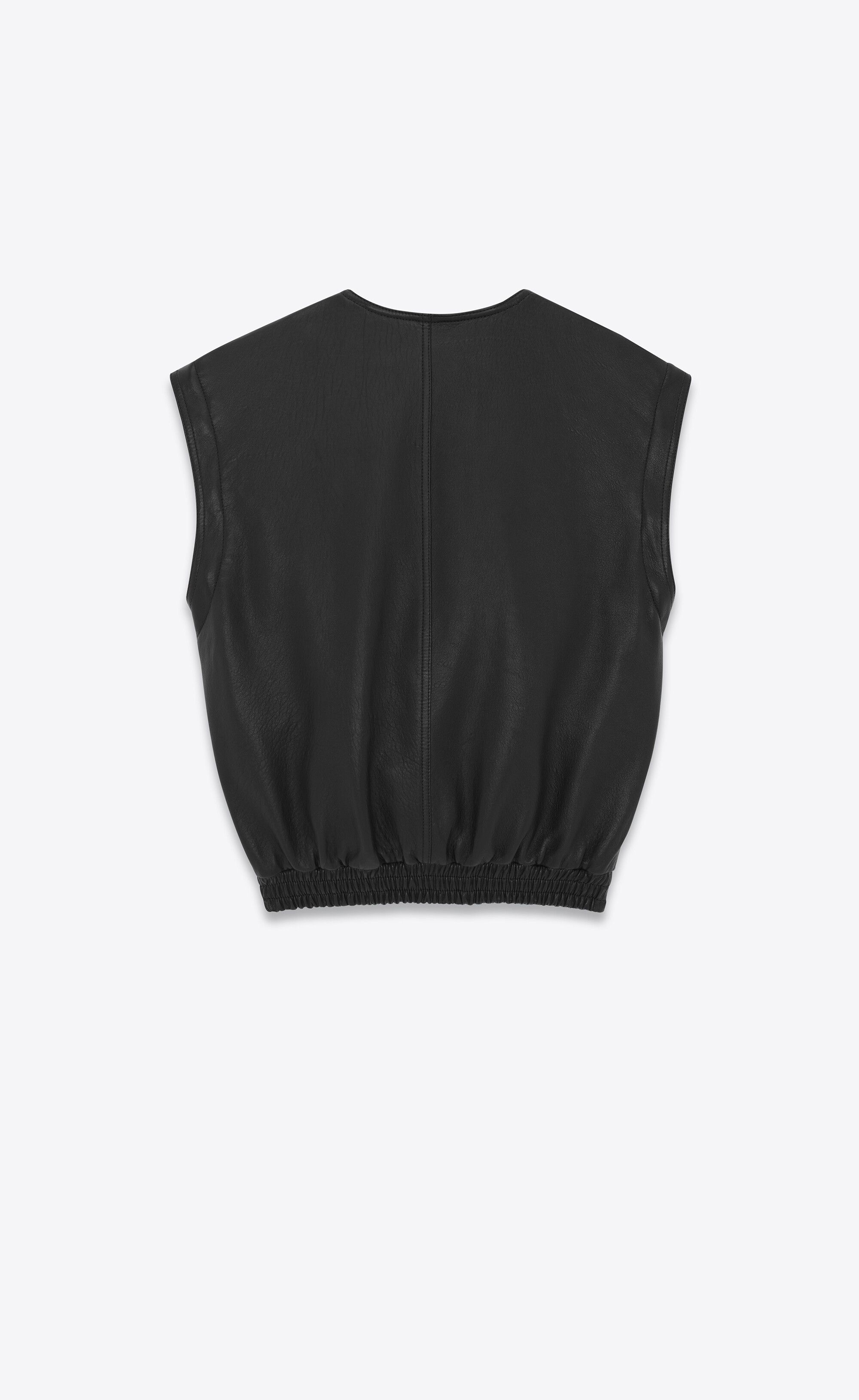 Saint Laurent Paris o1bcso1str0125 Shawl Neck Jacket In Lambskin in Black Size US M / EU 48-50 / 2 - 3 Thumbnail