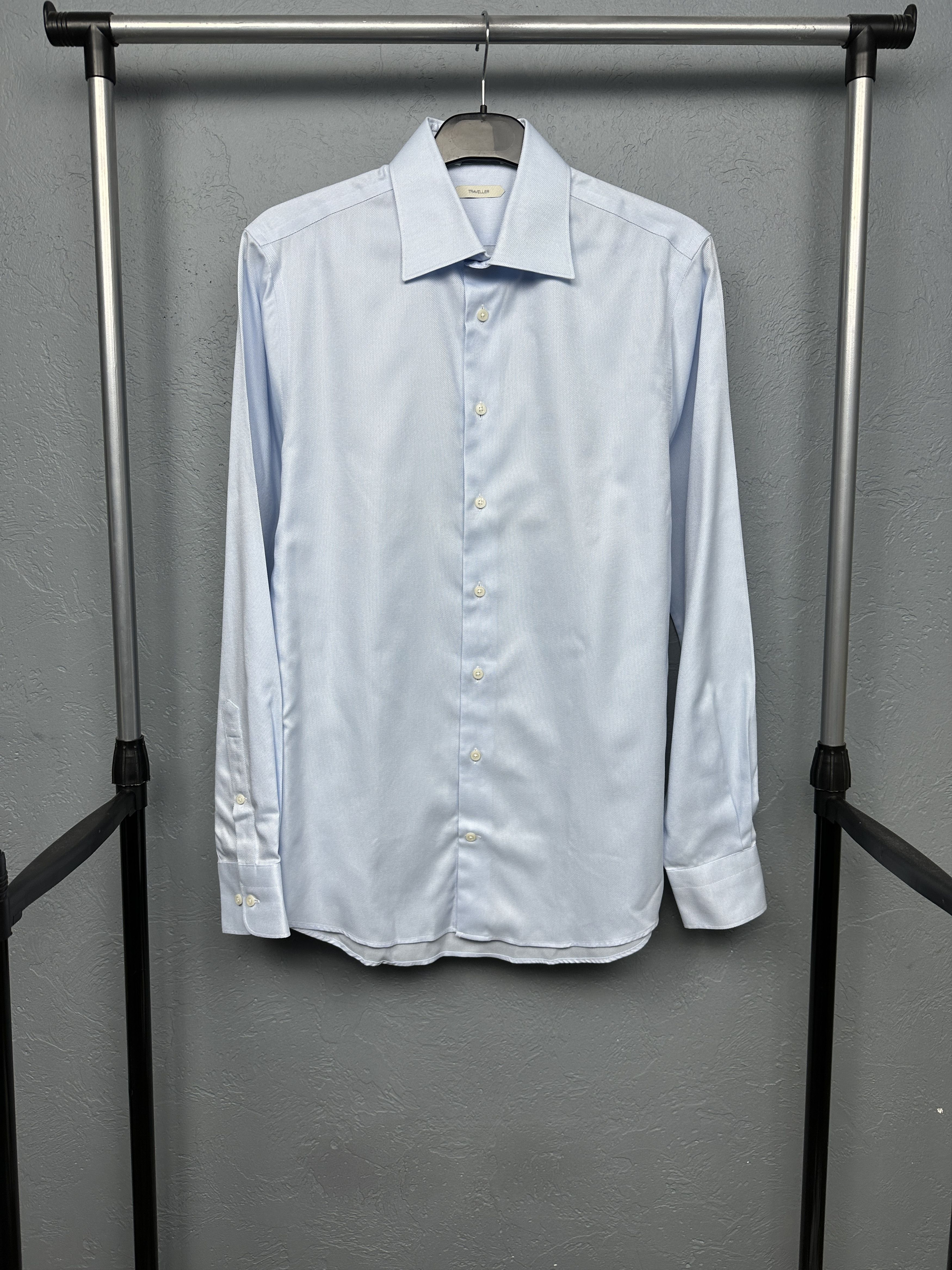 Suitsupply Suitsupply Mens Long Sleeve Shirt Size US S / EU 44-46 / 1 - 1 Thumbnail