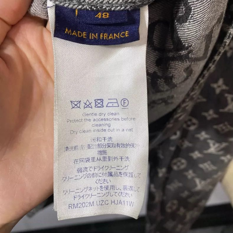 Louis Vuitton LOUIS VUITTON Old flower full print checkerboard denim jack Size US M / EU 48-50 / 2 - 8 Thumbnail