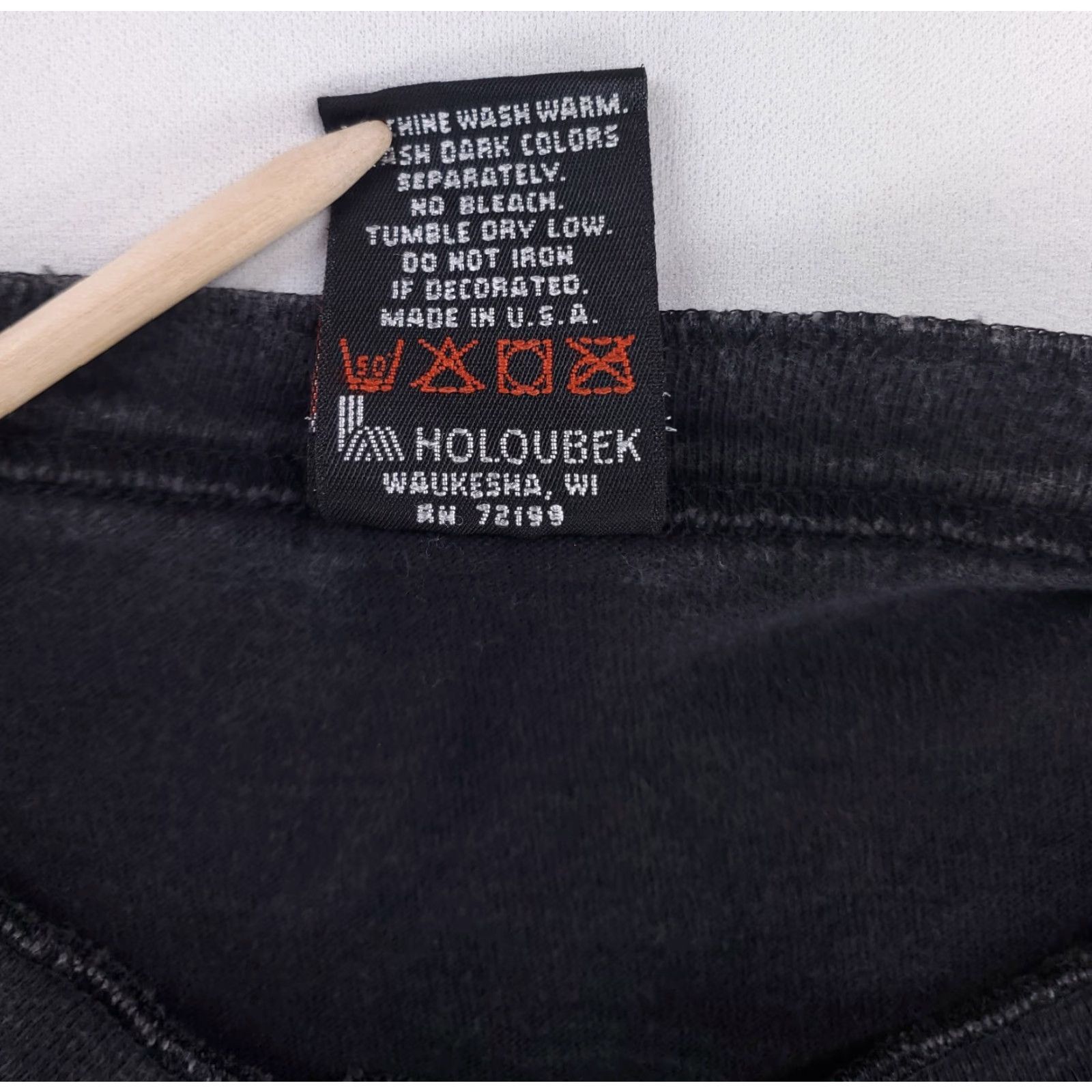 Harley Davidson Harley-Davidson Henley T Shirt Long Sleeve Black Made USA Chicago Mens XXL Size US XXL / EU 58 / 5 - 4 Thumbnail