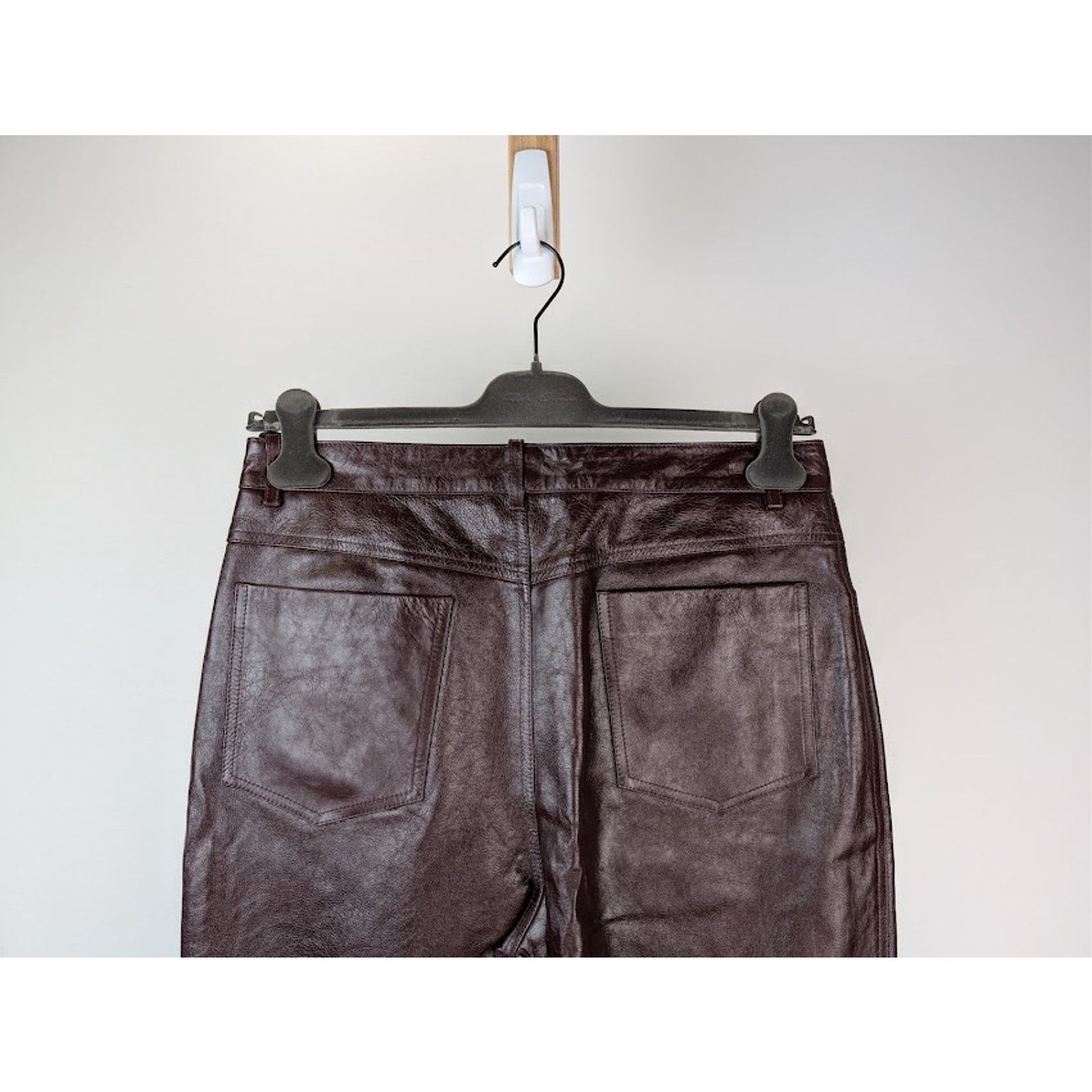 Gucci o1rshd1 Soft Leather Pants in Bordeaux Size US 36 / EU 52 - 12 Thumbnail
