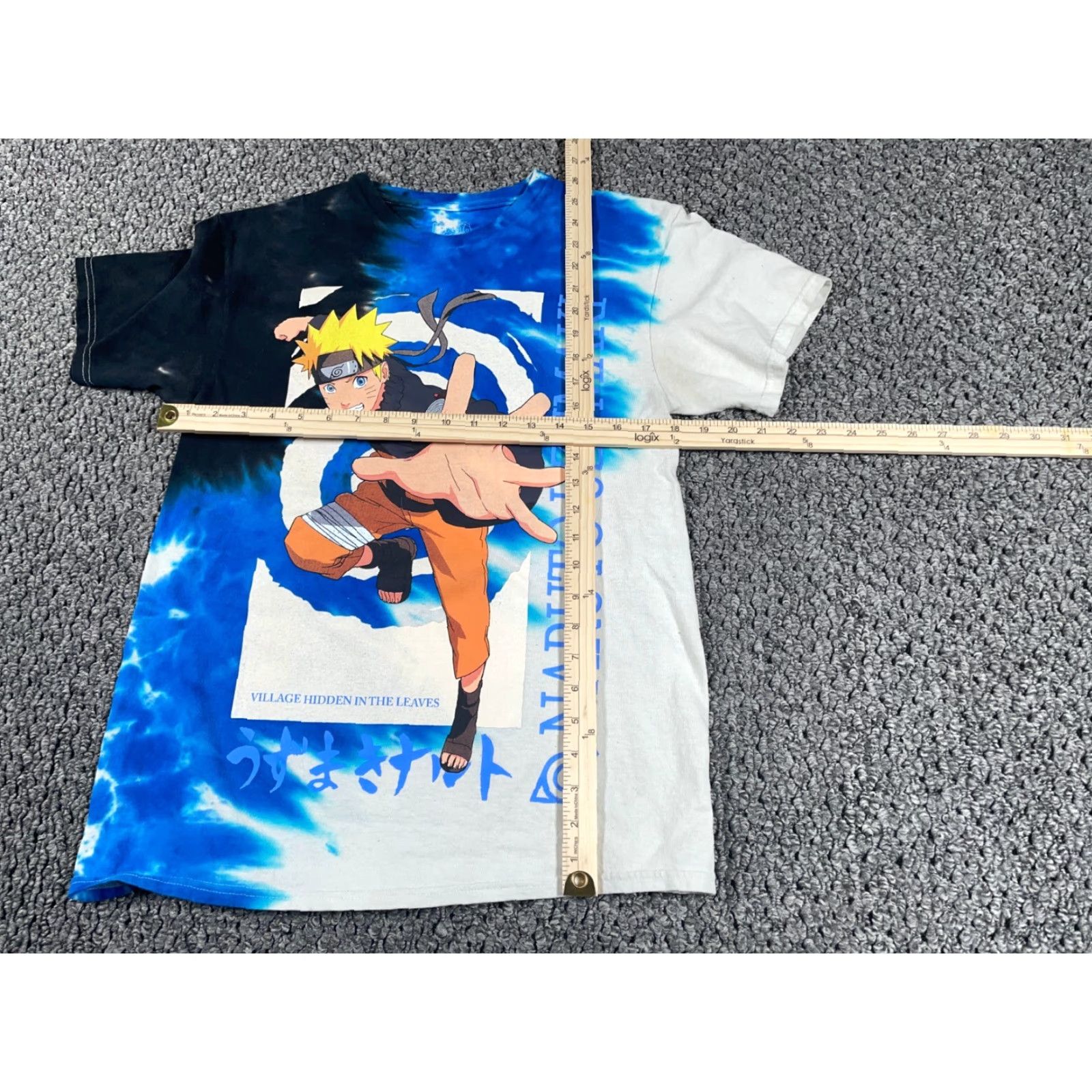 Etro Retro Naruto Shippuden Tie Dye T-Shirt Adult Medium Blue Gray Anime AOP Size US M / EU 48-50 / 2 - 5 Thumbnail