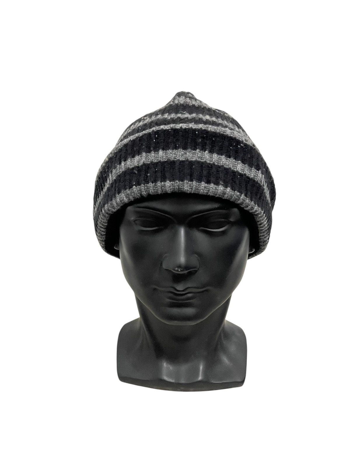 Japanese Brand Japanese Brand Uniqlo Striped Jail Beanie Hat Size ONE SIZE - 1 Thumbnail