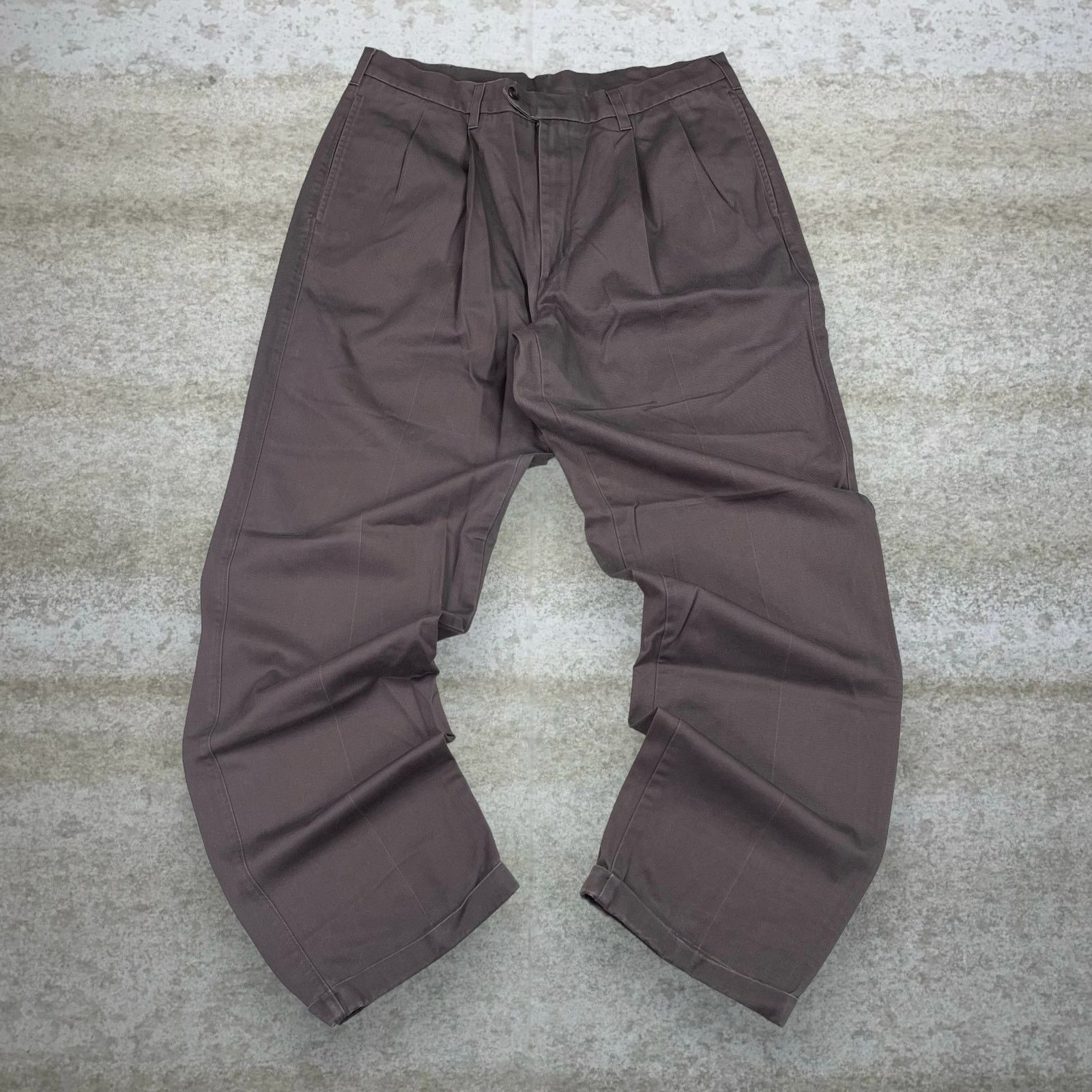 Savane Vintage Y2K Savane Khakis Pants 36x34 Baggy Wide Leg Brown Size US 36 / EU 52 - 2 Thumbnail