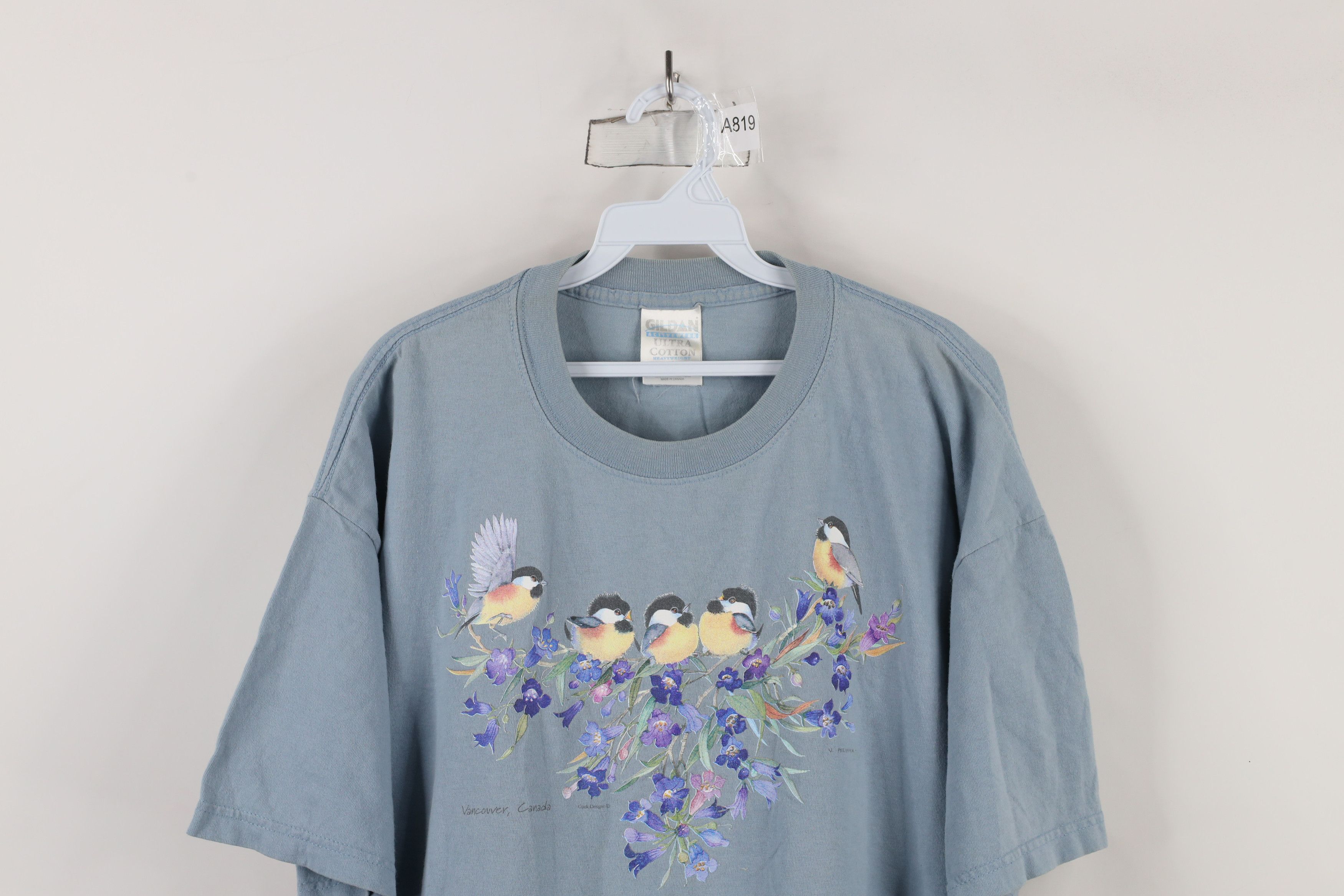 Vintage Vintage 90s Streetwear Vancouver Nature Flower T-Shirt Size XL / US 12-14 / IT 48-50 - 2 Thumbnail