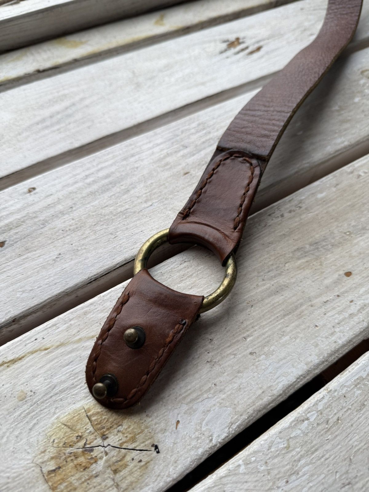 Cowboy Equipment × Vintage Y2K Vintage 90s Leather Cowboy belt Handmade USA Size ONE SIZE - 6 Thumbnail