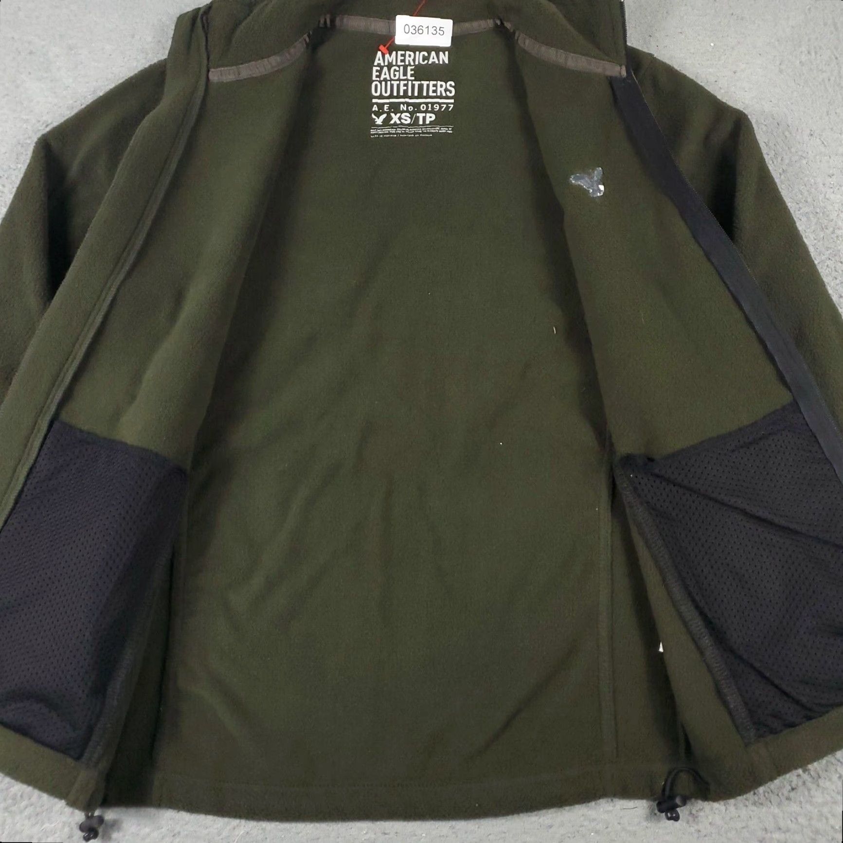 American Eagle Outfitters American Eagle Sweater Mens XS Green Fleece Outdoors Full Zip Up Sweatshirt Size US XS / EU 42 / 0 - 5 Thumbnail