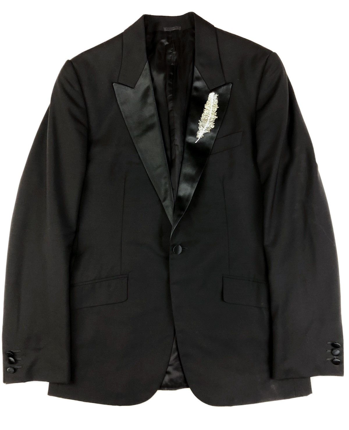Alexander McQueen Rare 2006 blazer with feather embroidery Size 40R - 1 Thumbnail