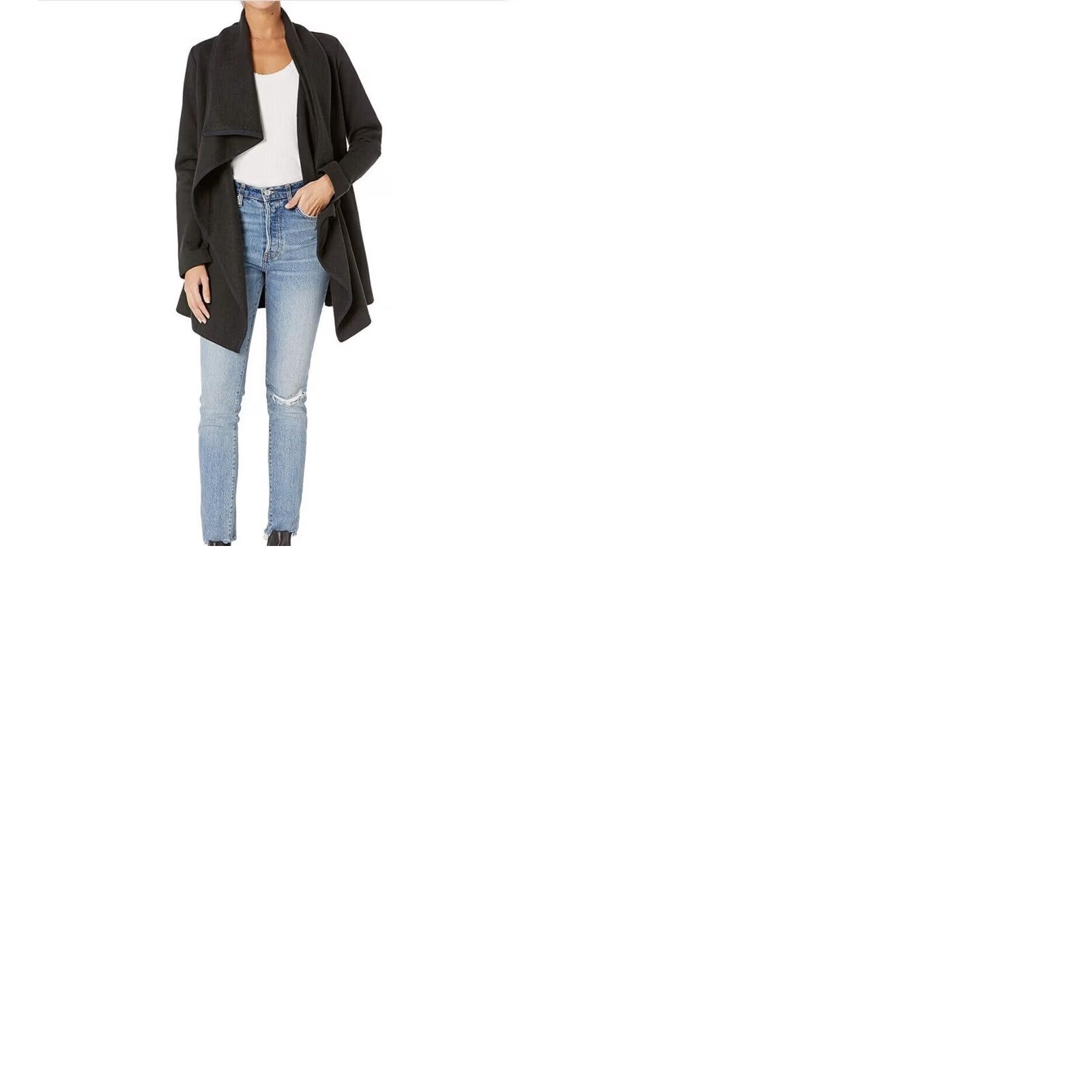 Ugg UGG Jacket Black Cardigan Long Fleece Wrap Open-Knit Drape Front Womens M Cozy Boho Outerwear Size M / US 6-8 / IT 42-44 - 11 Thumbnail