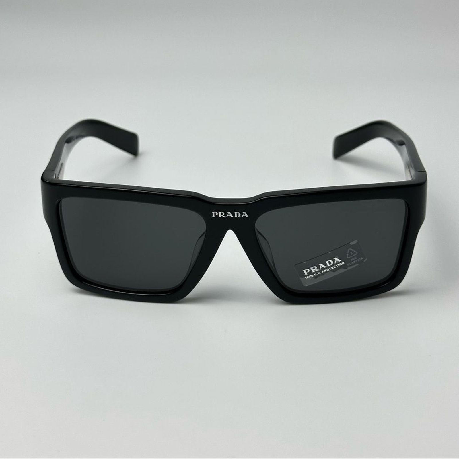 Prada NEW PRADA Sunglasses PR09YSF 1AB5S0 Black Dark Grey Unisex Size ONE SIZE - 3 Thumbnail