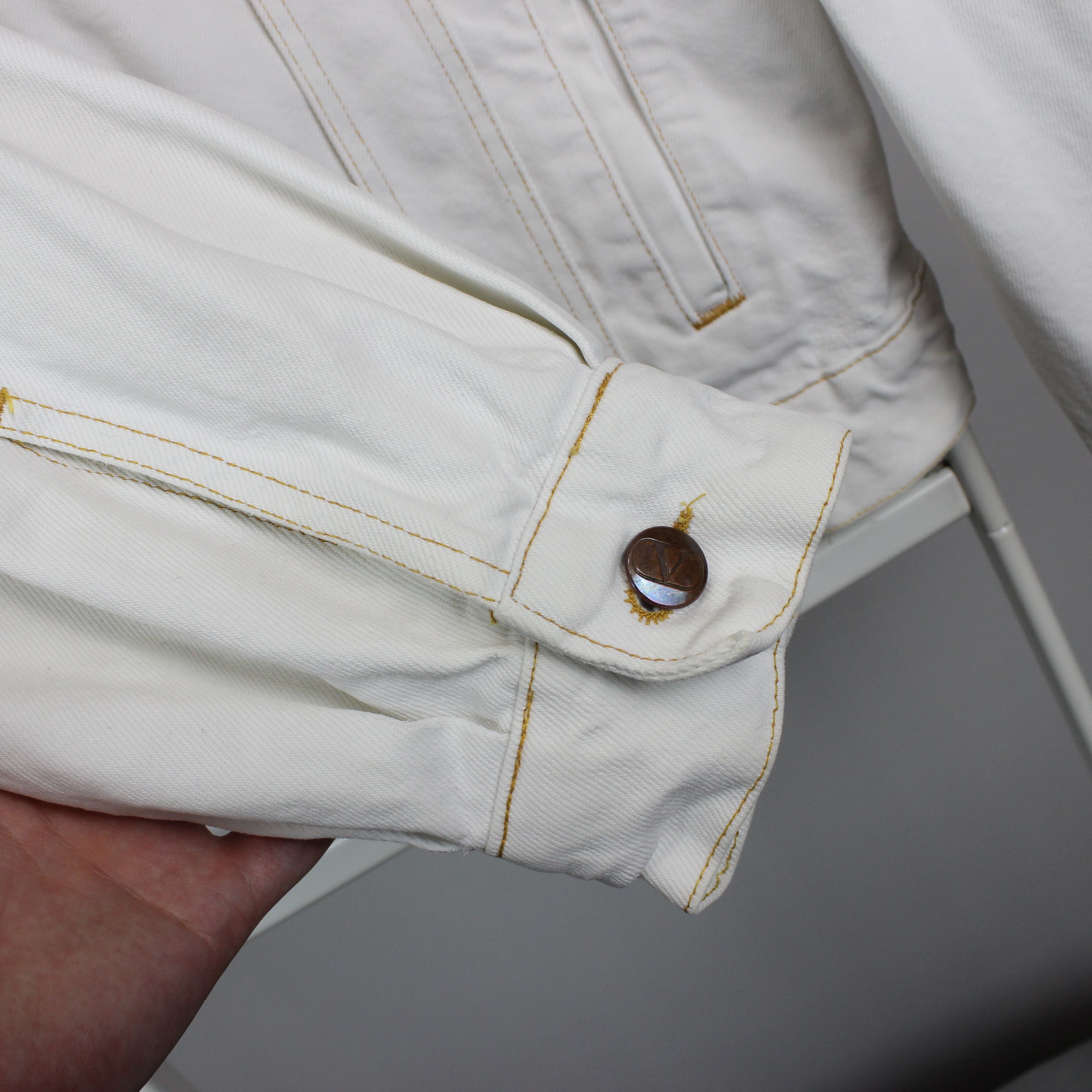 Valentino Valentino denim jacket vintage white heavy L XL Size US L / EU 52-54 / 3 - 4 Thumbnail
