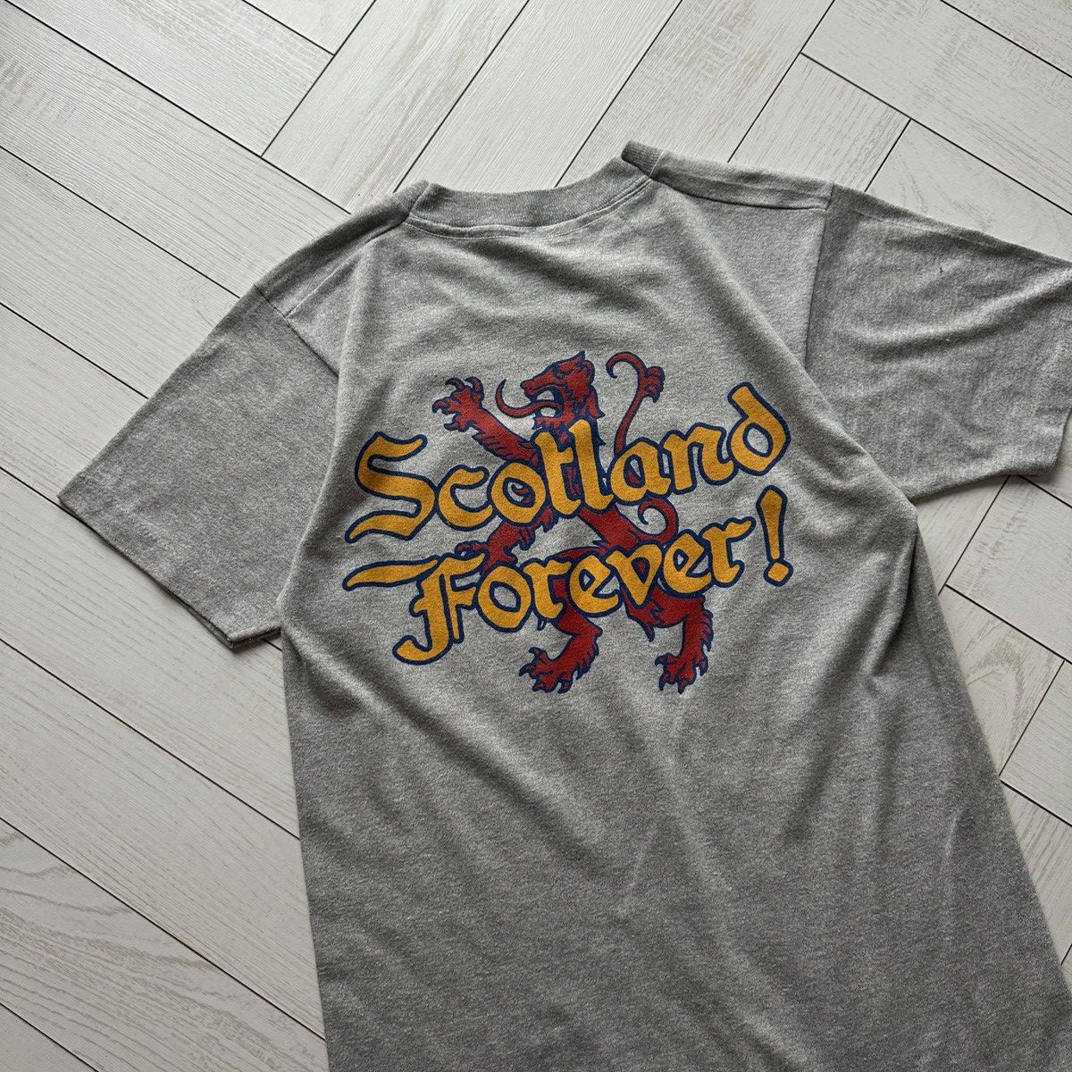 Band Tees Vintage 80s Rob Stewart Scotland World tour 83/84 tee rare Size US S / EU 44-46 / 1 - 2 Thumbnail