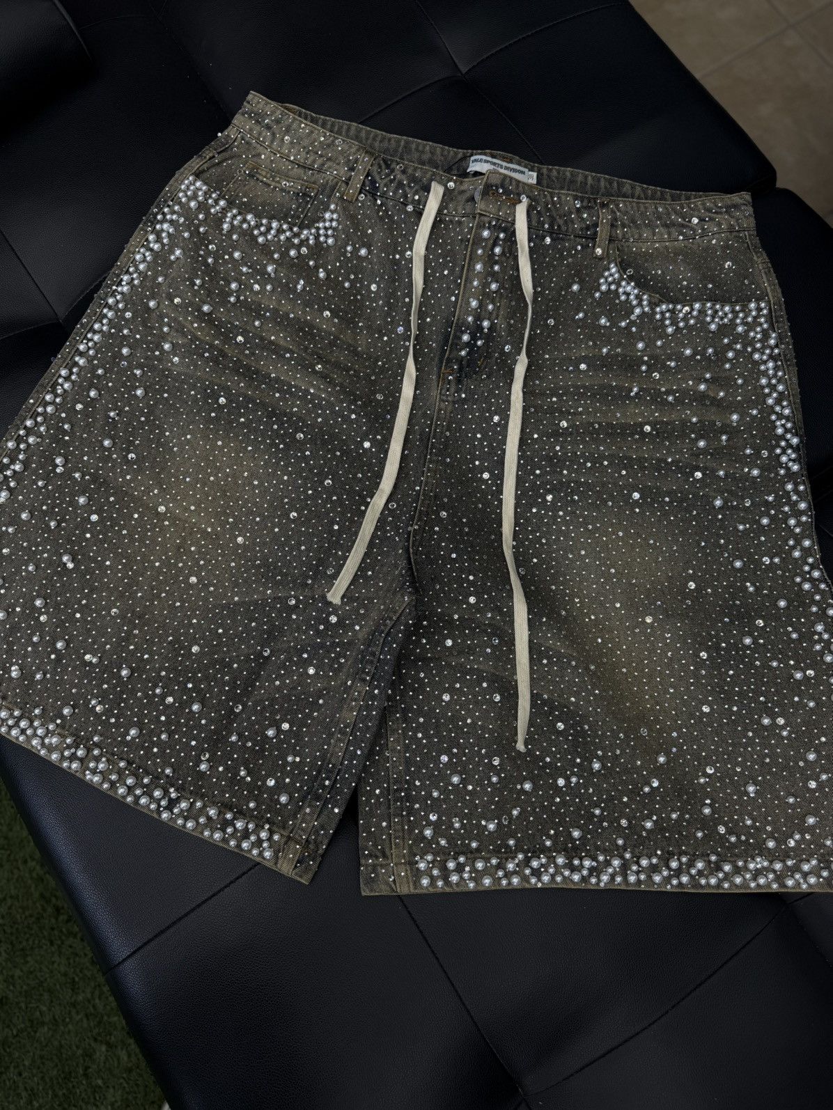 Vale Valley Vale Blue Rhinestone Shorts Size 38 (NEW) Size US 38 / EU 54 - 3 Thumbnail