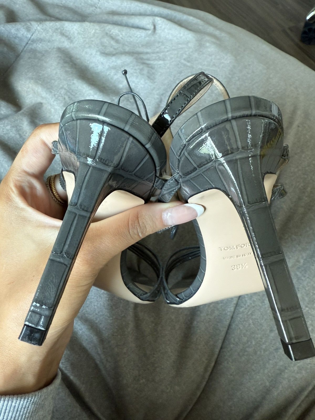 Tom Ford Grey Tom ford heels Size US 8.5 / IT 38.5 - 5 Thumbnail