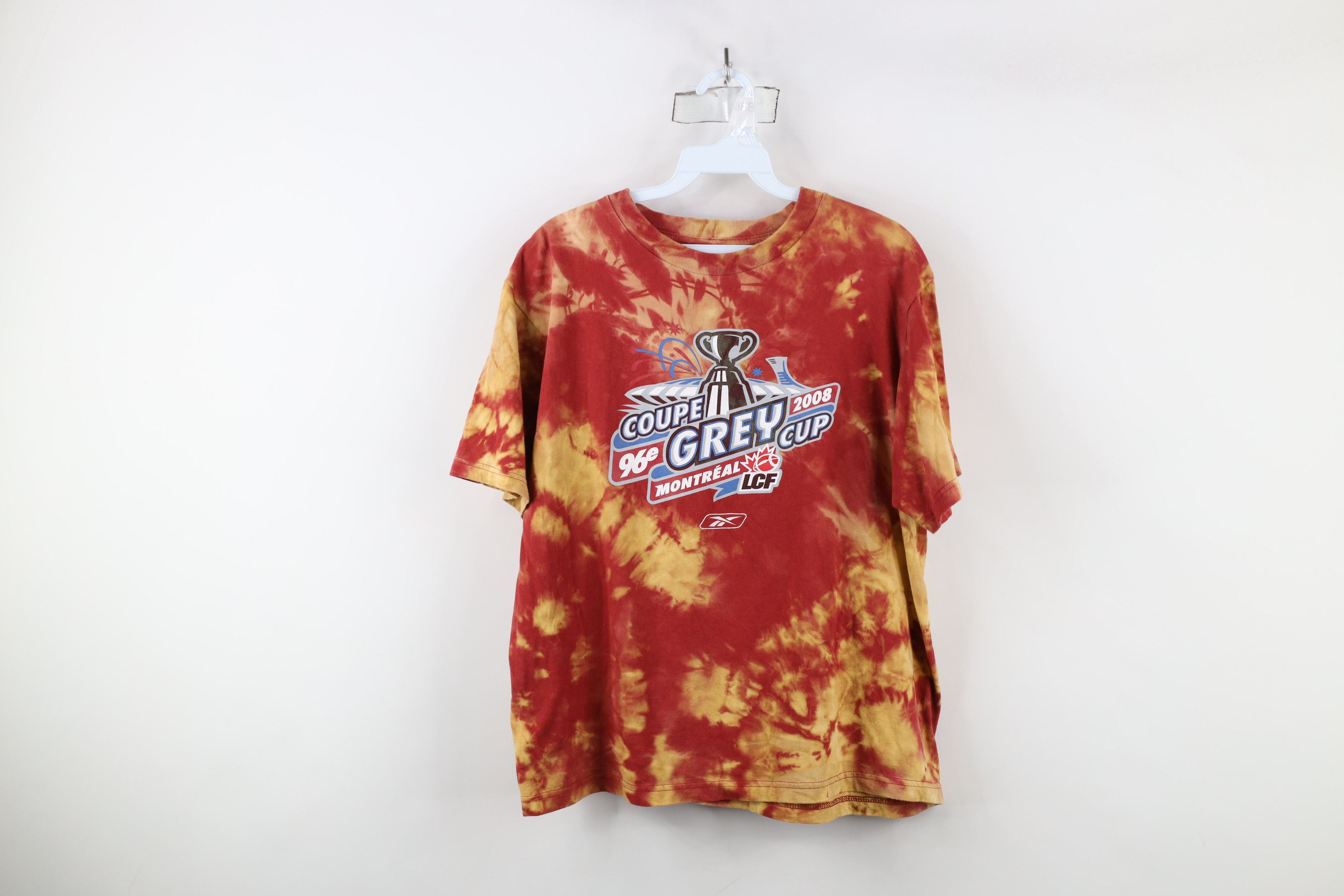 Reebok × Vintage Vintage Reebok Grey Cup Canadian Football Acid Wash T-Shirt Size US S / EU 44-46 / 1 - 1 Thumbnail