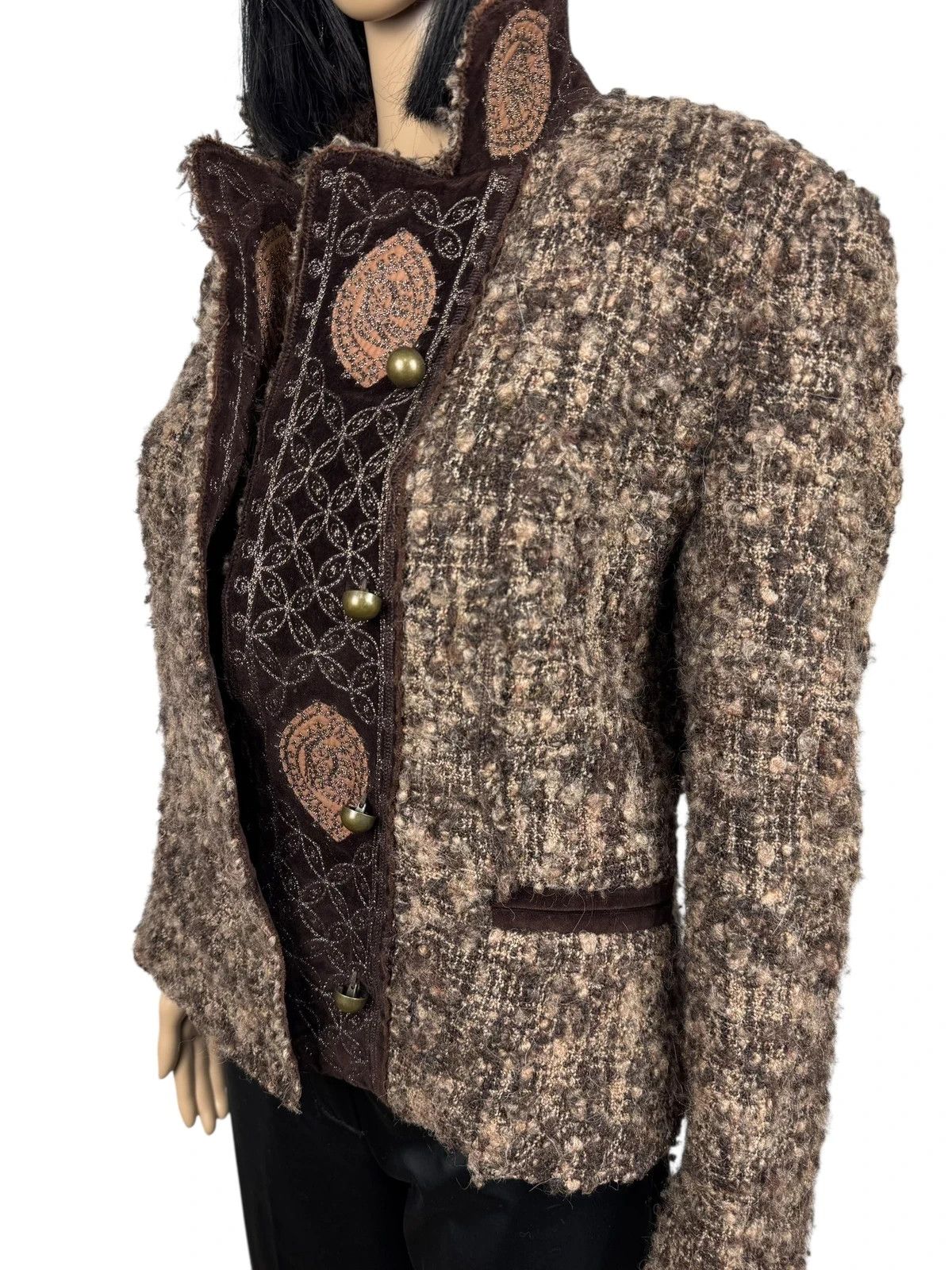 Ermanno Scervino Scervino Street Wool Alpaca Tweed Jacket size I42 US8 Size M / US 6-8 / IT 42-44 - 6 Thumbnail