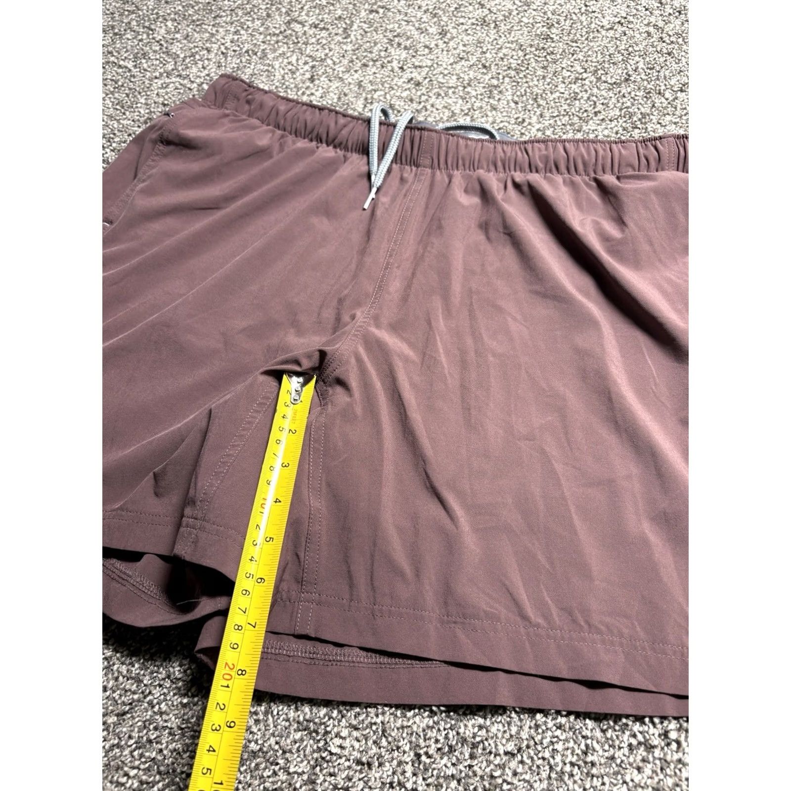 Vintage Free Fly Shorts Lined Mens 2XL Red Athletic Drawstring Running Gym 7" Size US 39 - 5 Thumbnail