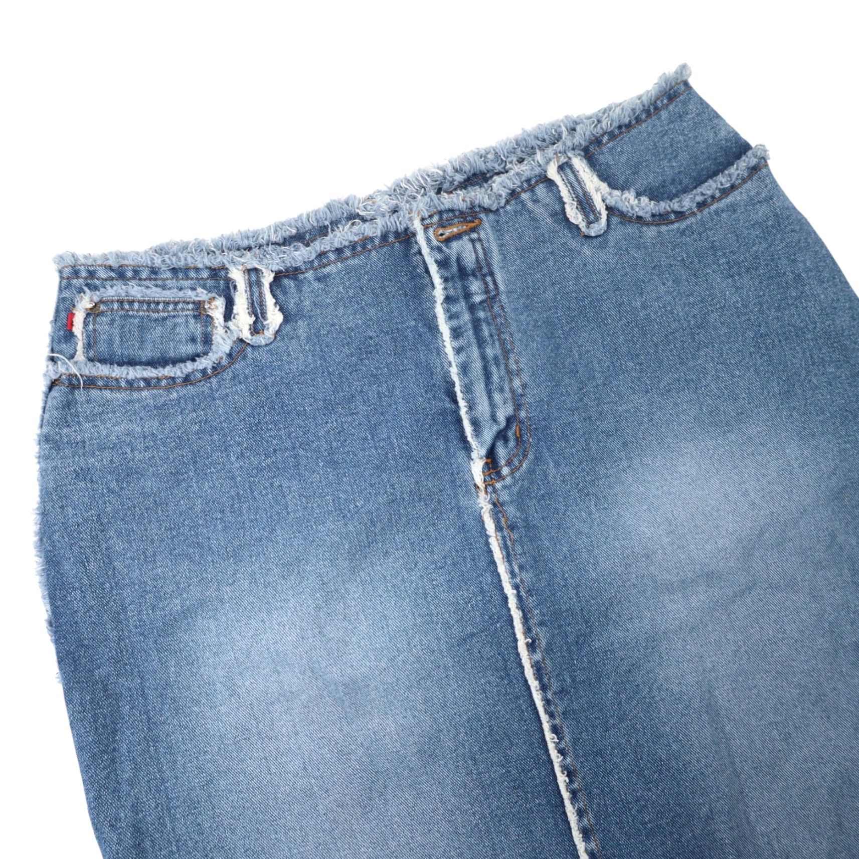 Denime VINTAGE Y2K Zana Di Denim Frayed Edge Maxi Skirt Blue Womens 11 Skirt Maxi Body Size 32" / US 10 / IT 46 - 6 Thumbnail