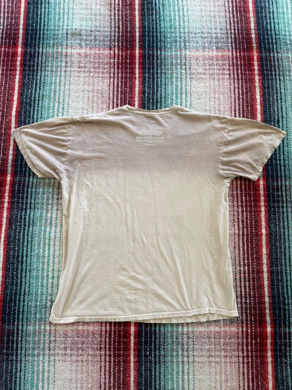 Harley Davidson × Vintage Vintage Harley Davidson Savannah Georgia Beige Short Sleeve Size US XL / EU 56 / 4 - 4 Thumbnail