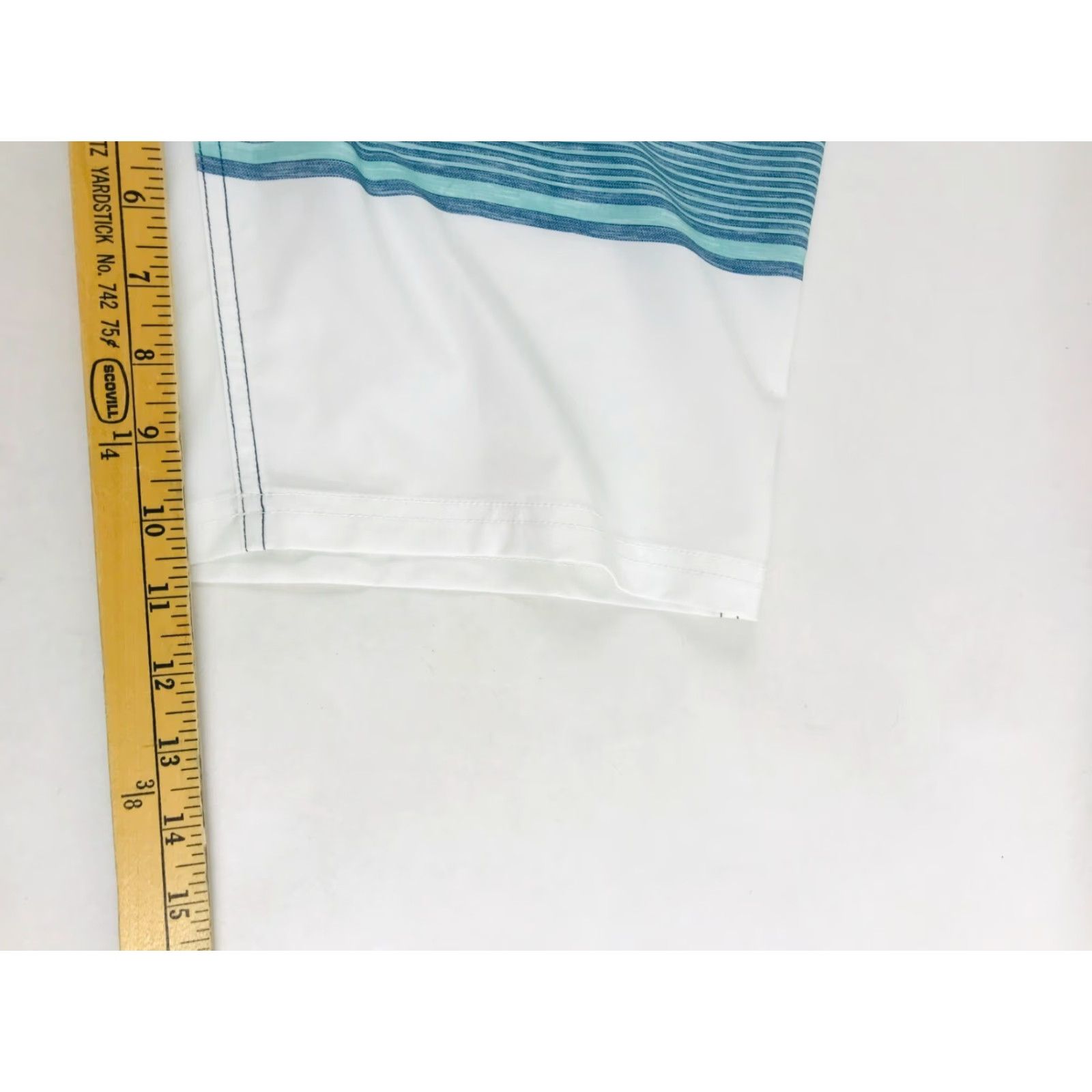 Vintage VINTAGE Sonoma Board Shorts Mens 28 Blue White Gray Striped Drawstring Swim Trunks Size US 28 / EU 44 - 5 Thumbnail