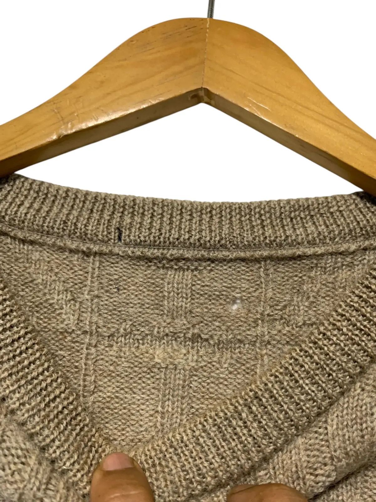 Balenciaga Balenciaga cable knit pattern mocha sweater Size US L / EU 52-54 / 3 - 4 Thumbnail