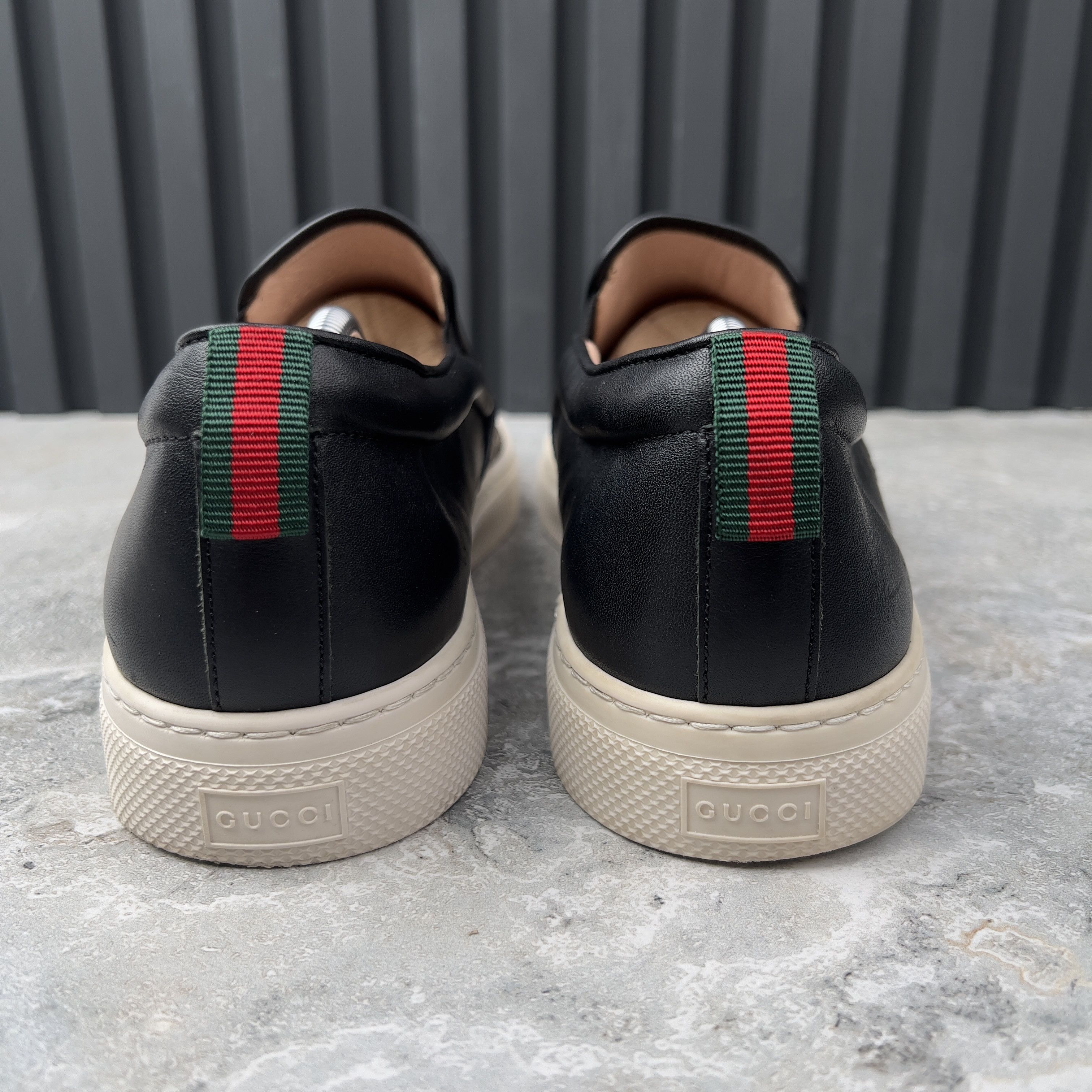 Gucci Gucci Dublin Tiger GG Supreme Slip-On Leather Size US 12 / EU 45 - 9 Thumbnail