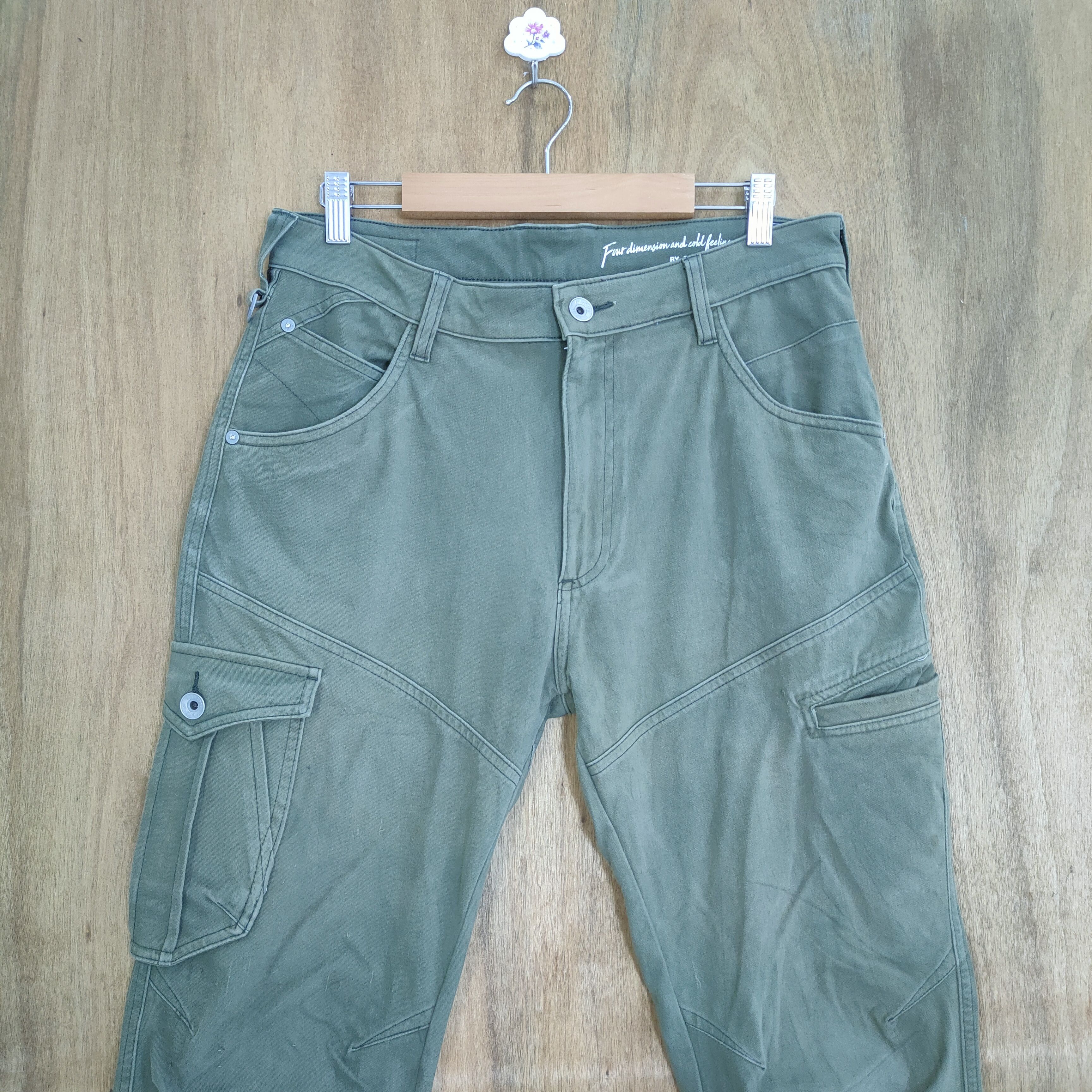 Japanese Brand JAPANESE BRAND GREEN CARGO PANTS Size US 32 / EU 48 - 2 Thumbnail