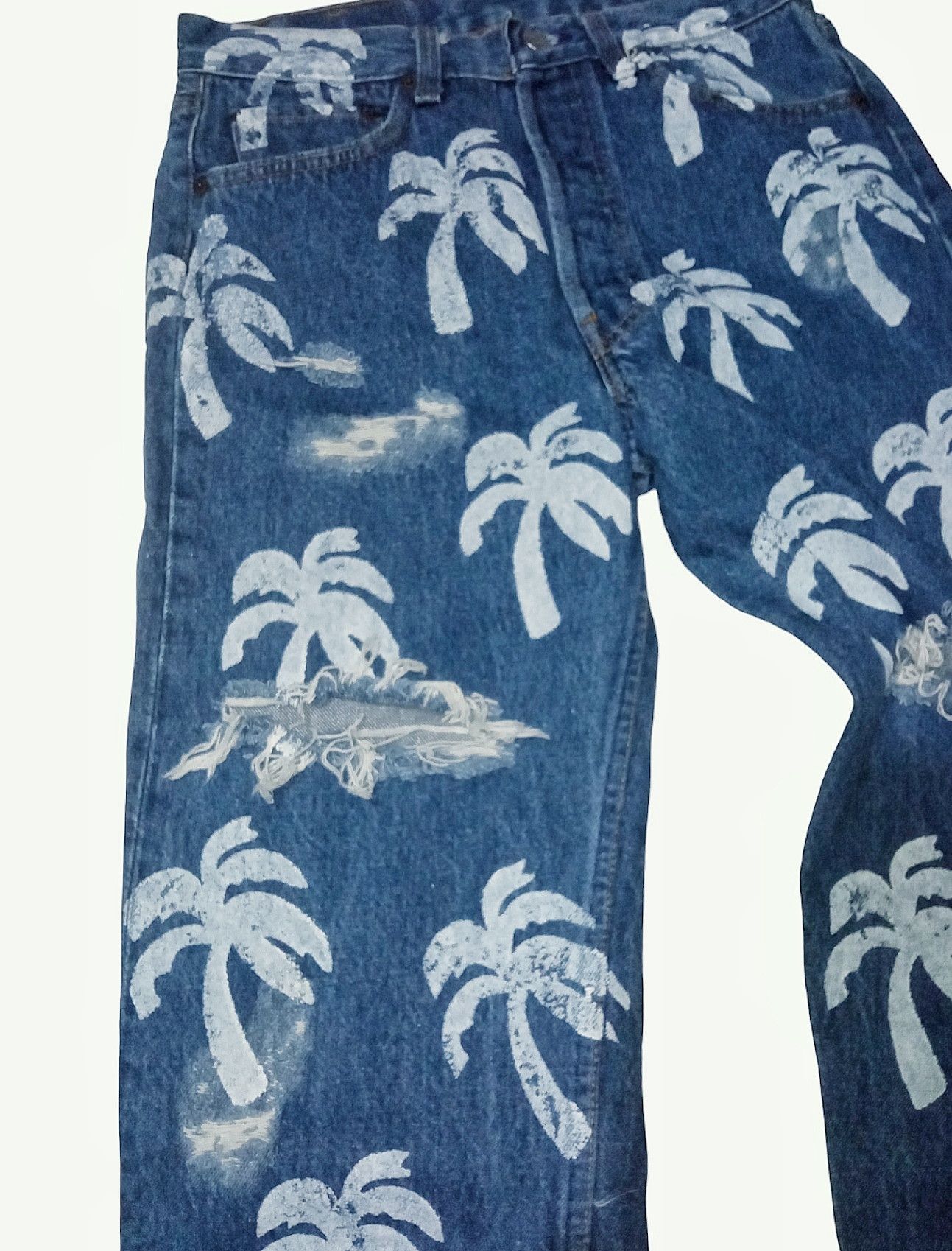 Levi's × Levi's Vintage Clothing Vintage 80s levis bombastic 💥rare design/coconut tree Size US 28 / EU 44 - 9 Thumbnail