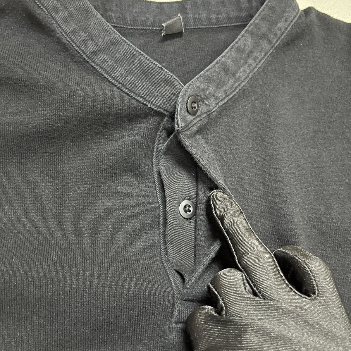 Japanese Brand × Uniqlo Uniqlo Stand Collar Longsleeve Polo Shirt Size US M / EU 48-50 / 2 - 8 Thumbnail