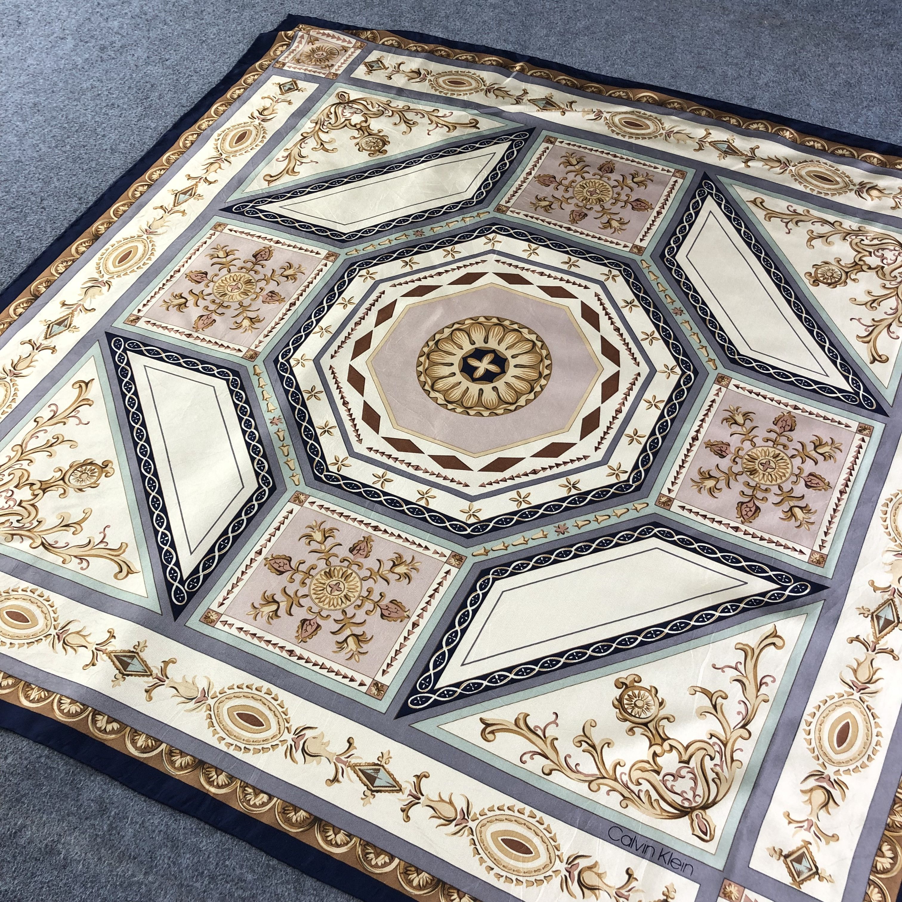 Calvin Klein Vintage Calvin Klein Luxury Design Silk Scarf M486 Size ONE SIZE - 2 Thumbnail