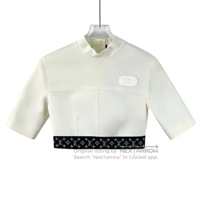 Louis Vuitton Louis Vuitton White Short Sleeve Women's Tee . Size XXS / US 00 / IT 34 - 1 Thumbnail