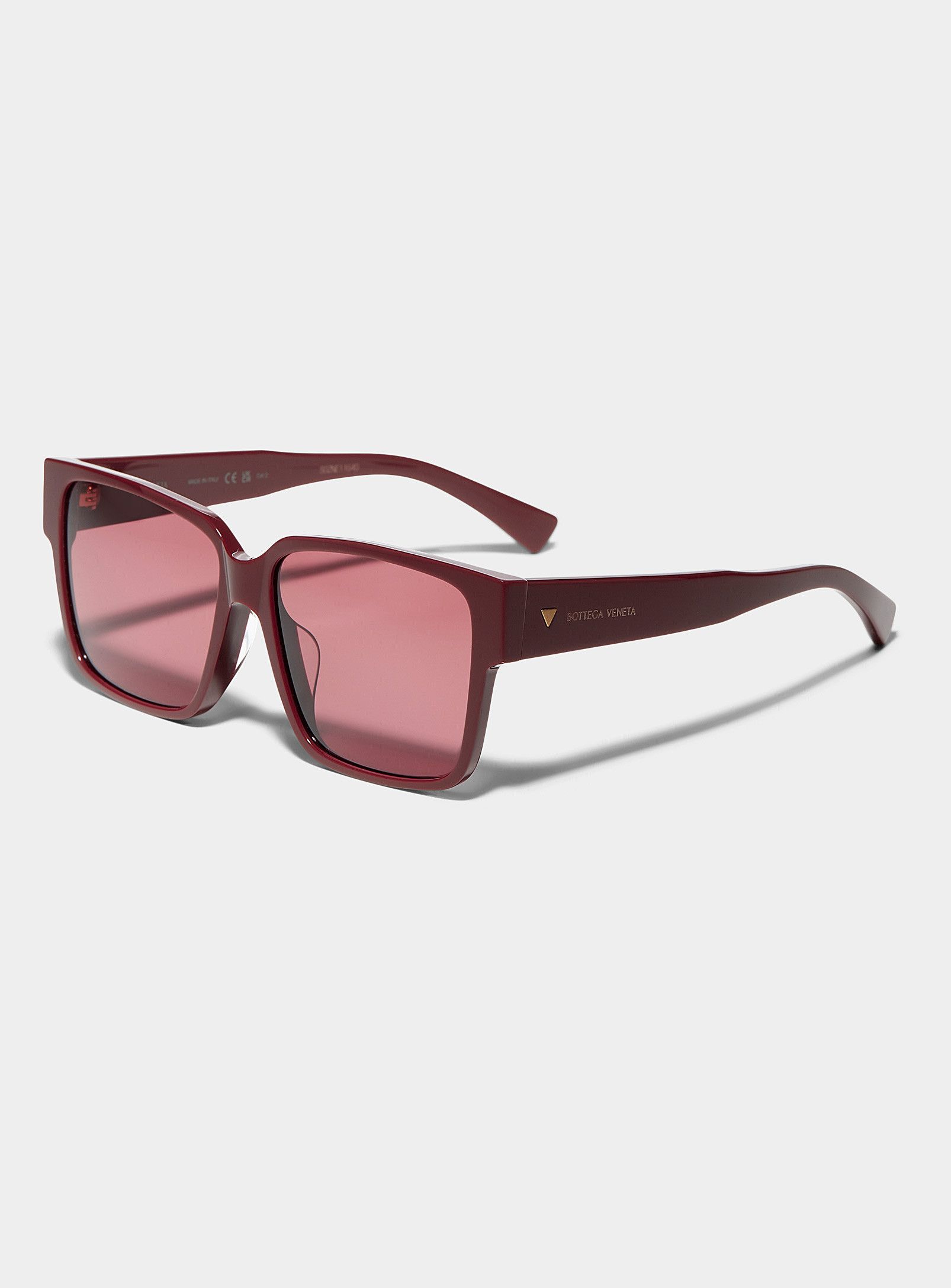 BNWT SS25 BOTTEGA VENETA BURGUNDY SUNGLASSES BV1287SA 003