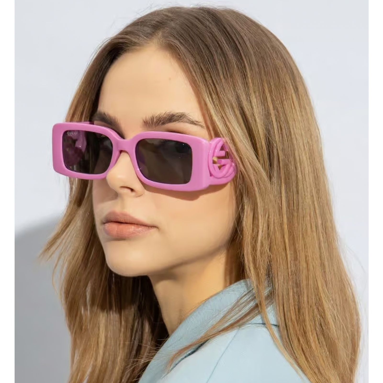 Gucci NEW Gucci Sunglasses GG1648S 005 Gold Pink Unisex