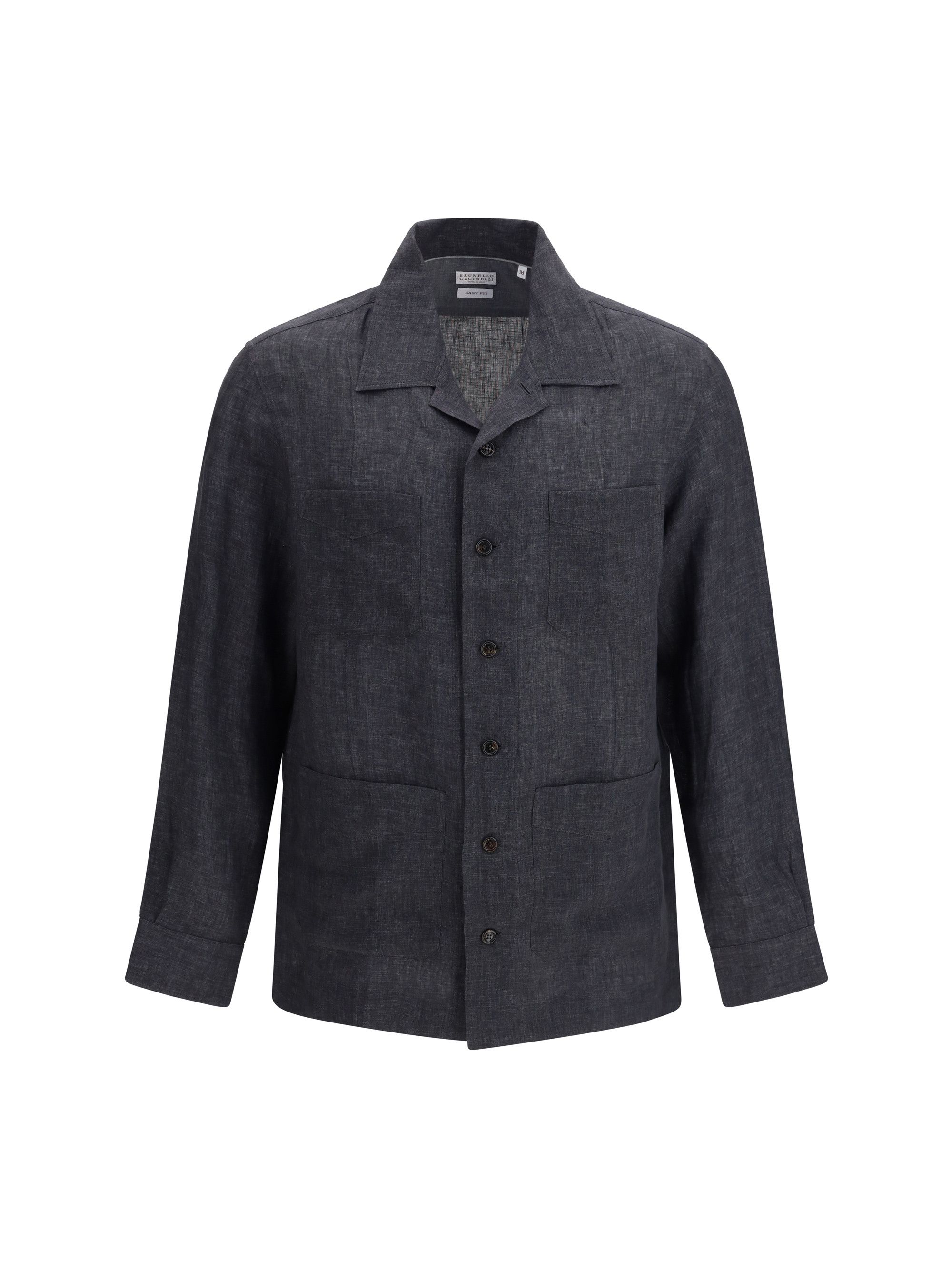 Brunello Cucinelli Easy Fit linen Shirt Size US M / EU 48-50 / 2 - 1 Thumbnail
