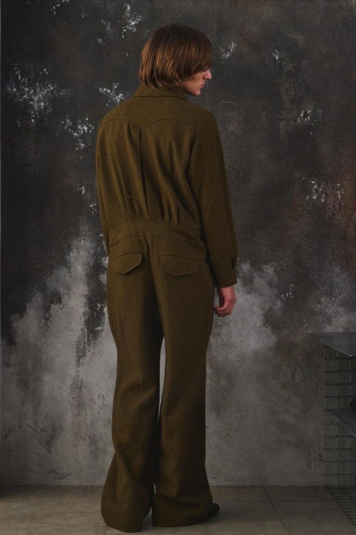 Gucci GUCCI 2018 Wool Zip-Up Utility Jumpsuit Size US 30 / EU 46 - 8 Thumbnail