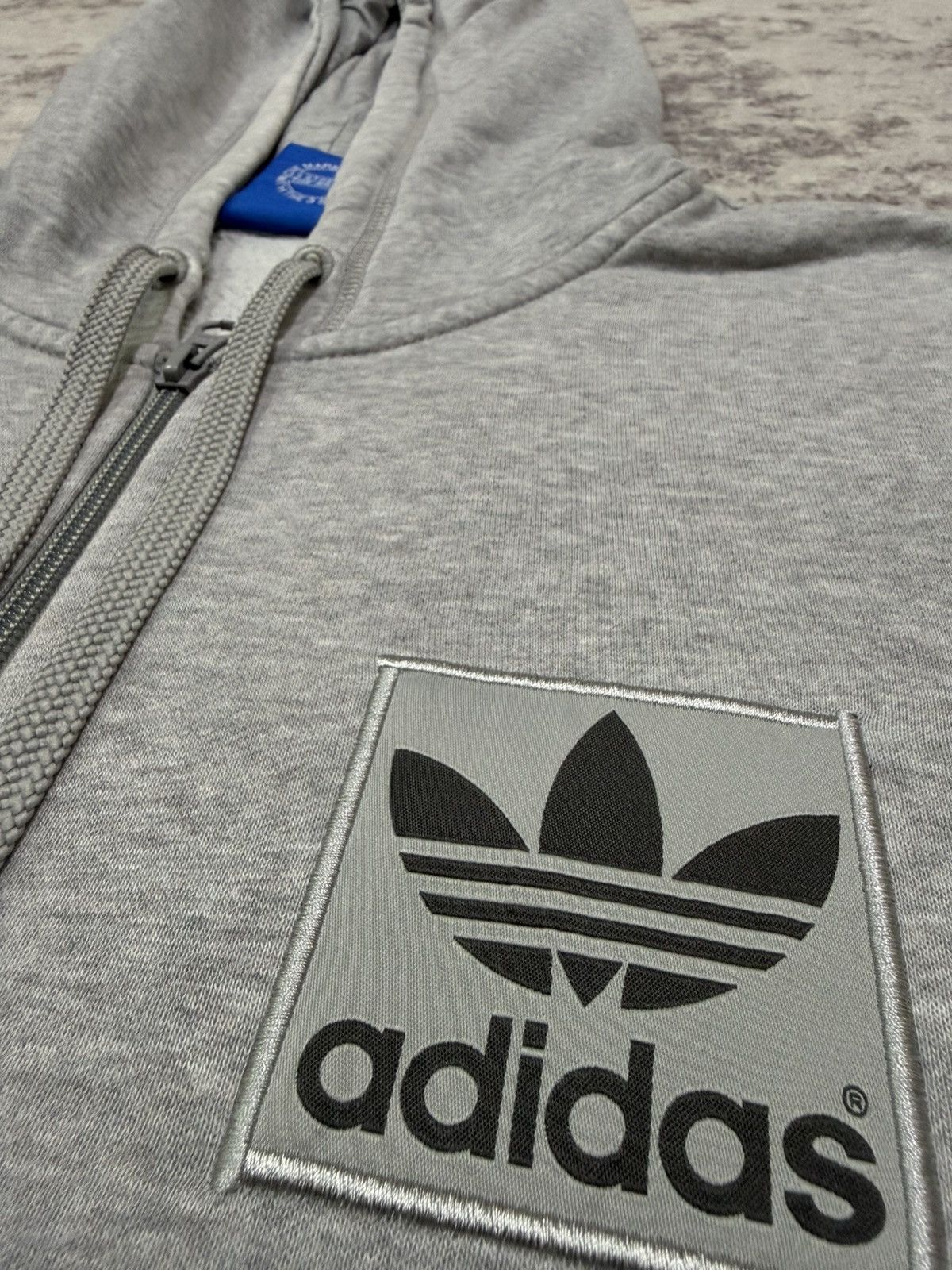 Adidas Adidas Trefoil Chest Logo Patch Zip Up Sweater Hoodie Size US M / EU 48-50 / 2 - 7 Thumbnail