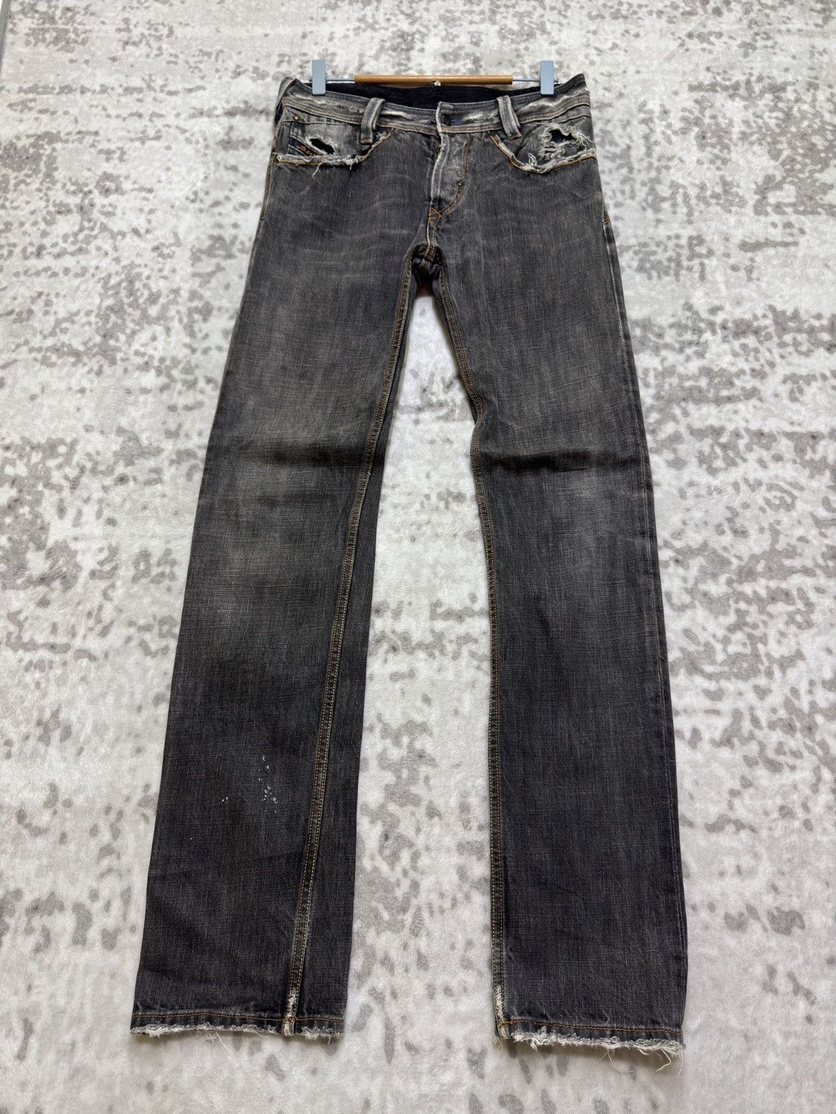 Diesel Vintage Diesel Industry Distressed Ripped Claw Mark Denim Size US 30 / EU 46 - 1 Thumbnail