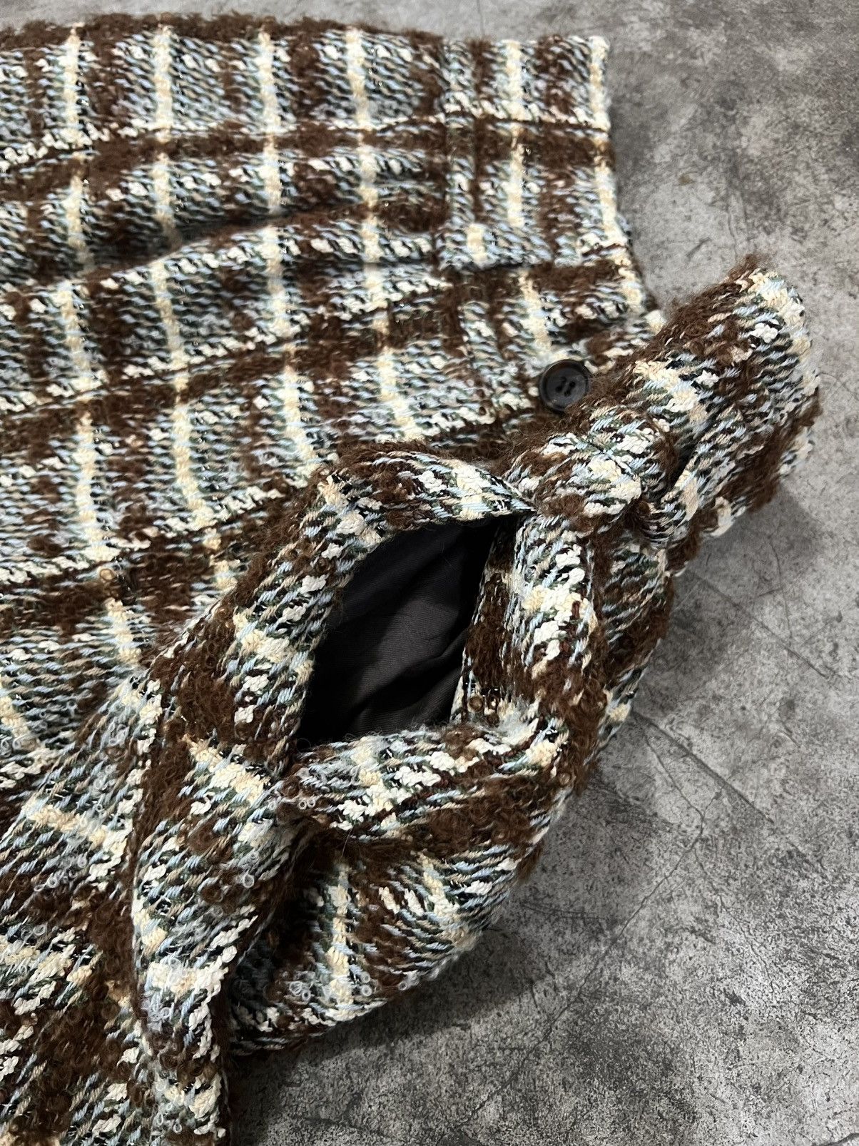 Yohji Yamamoto Y’s By Yohji Yamamoto Tweed Wide Leg Pants Size US 31 - 6 Thumbnail