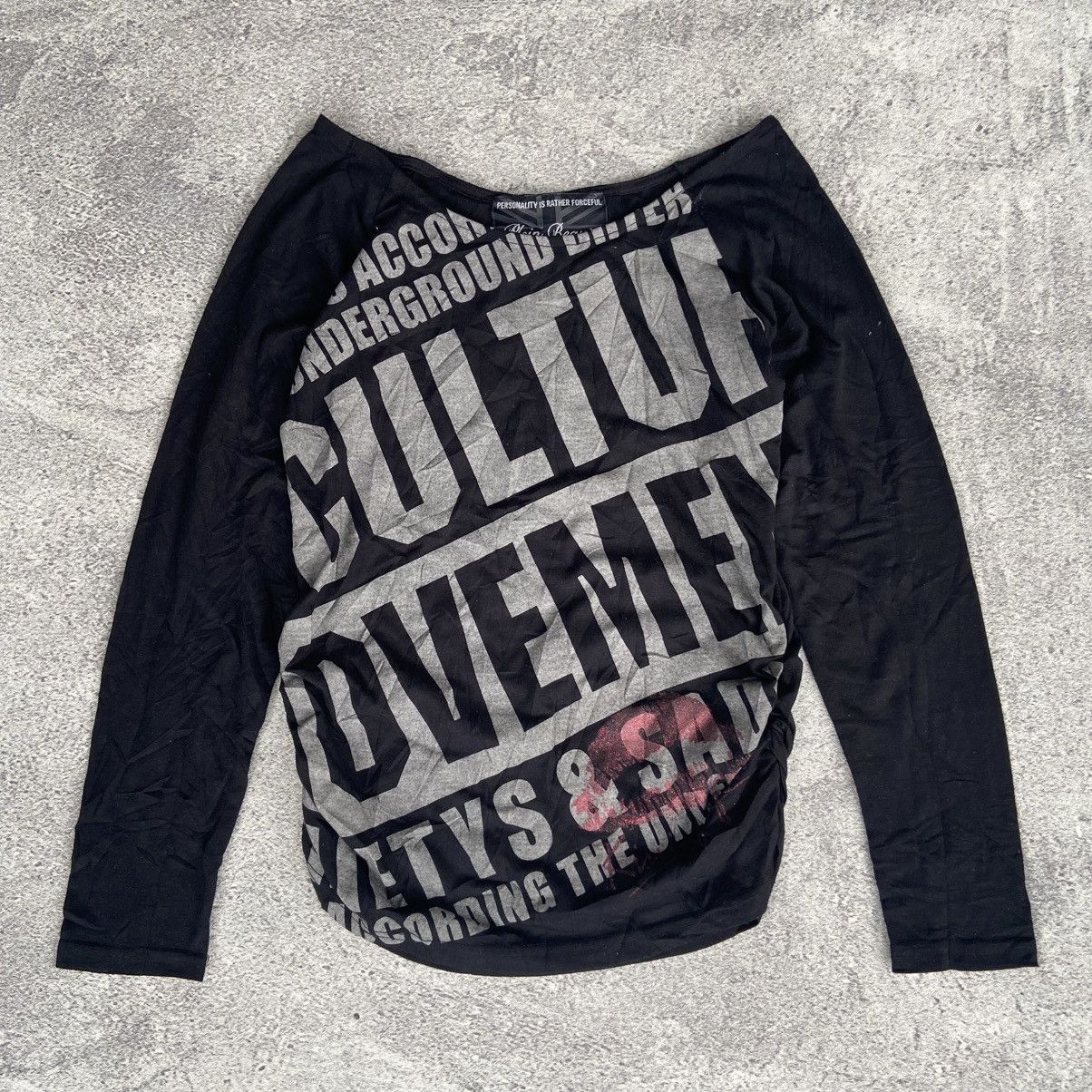 Hysteric Glamour Plein Beaute Poem Y2k Long Sleeve T-Shirt Size M / US 6-8 / IT 42-44 - 1 Thumbnail