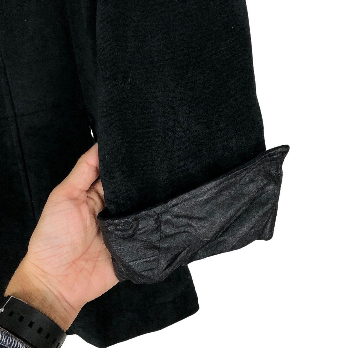 Japanese Brand 🔥 Rich Black - Vintage Long Jacket Longchamp Size US M / EU 48-50 / 2 - 15 Thumbnail