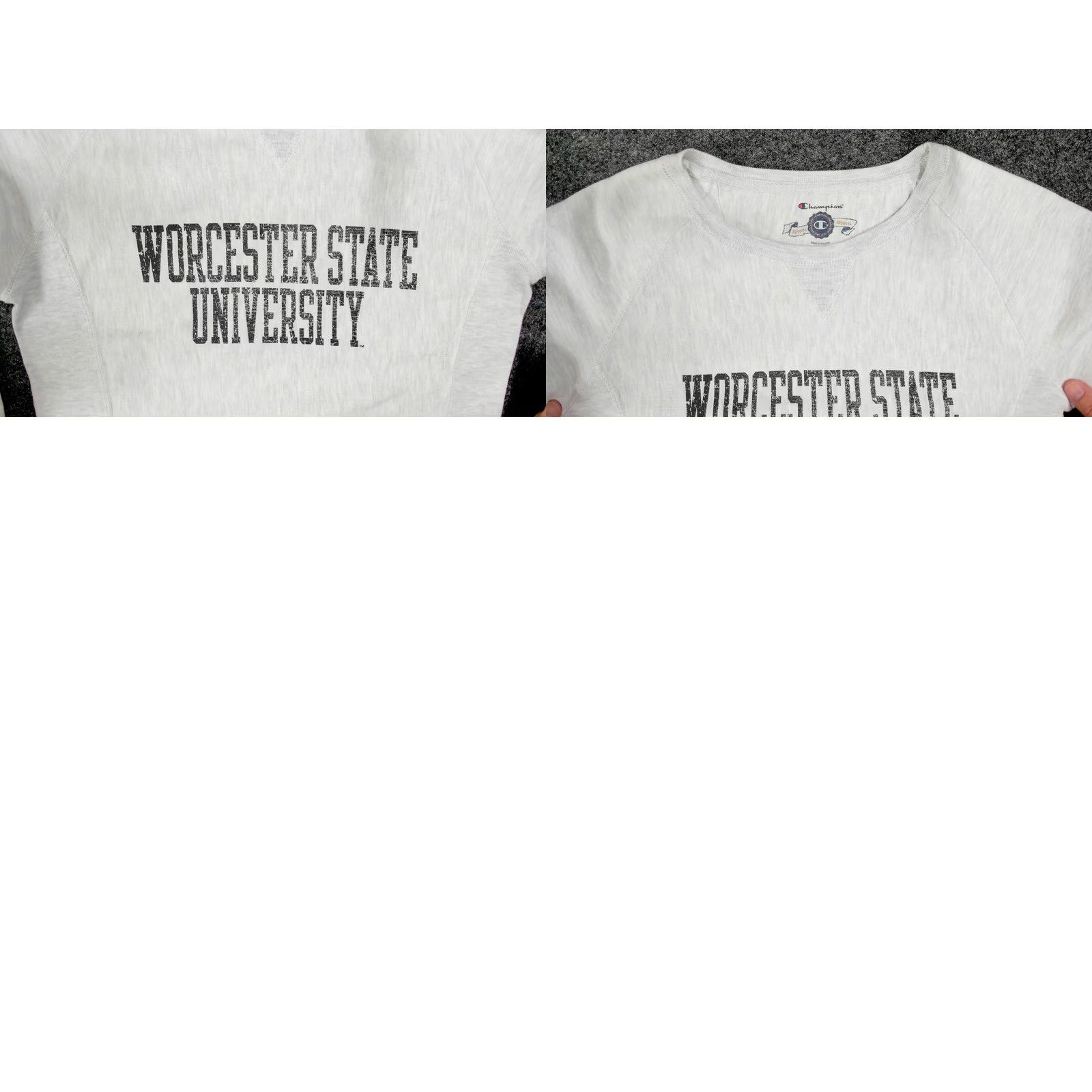 Champion Champion Reverse Weave Sweatshirt Worcester State Heather Gray Womens Medium Size M / US 6-8 / IT 42-44 - 9 Thumbnail