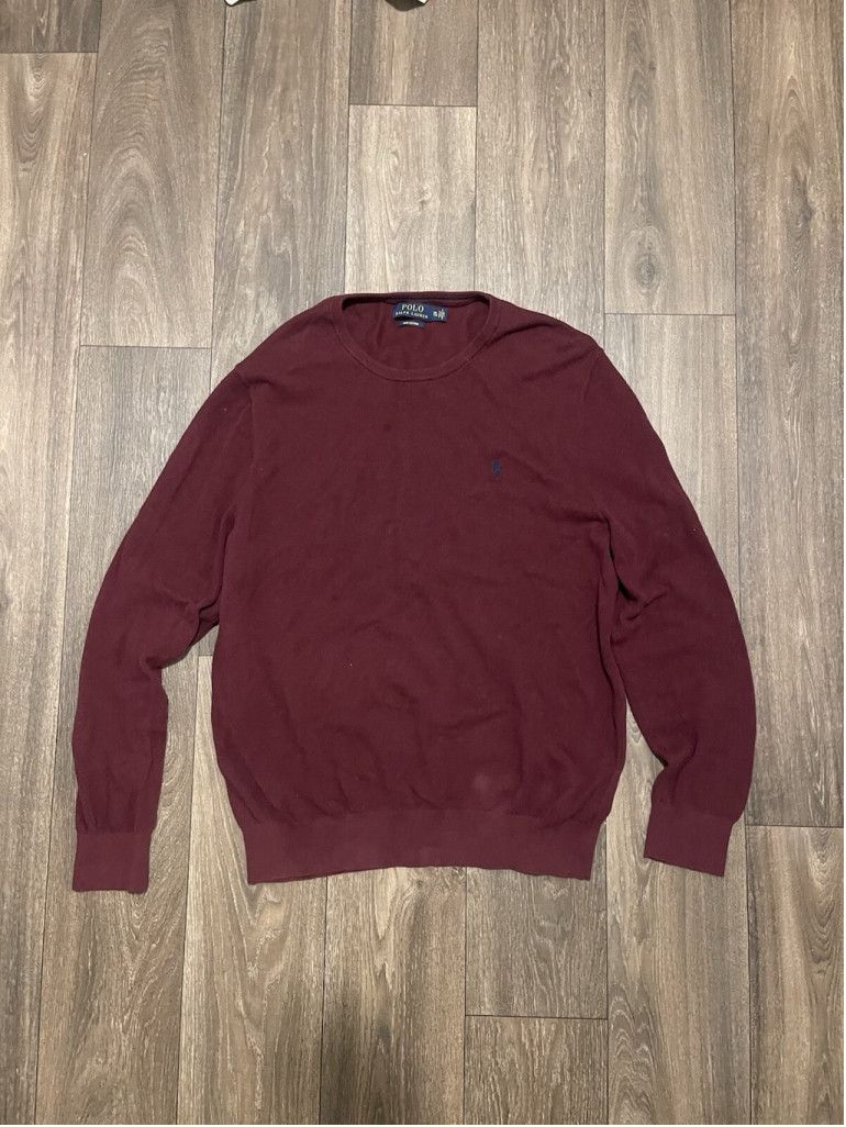 Polo Ralph Lauren Polo Ralph Lauren Burgundy Long Sleeve Size XXL Size US XXL / EU 58 / 5 - 1 Thumbnail
