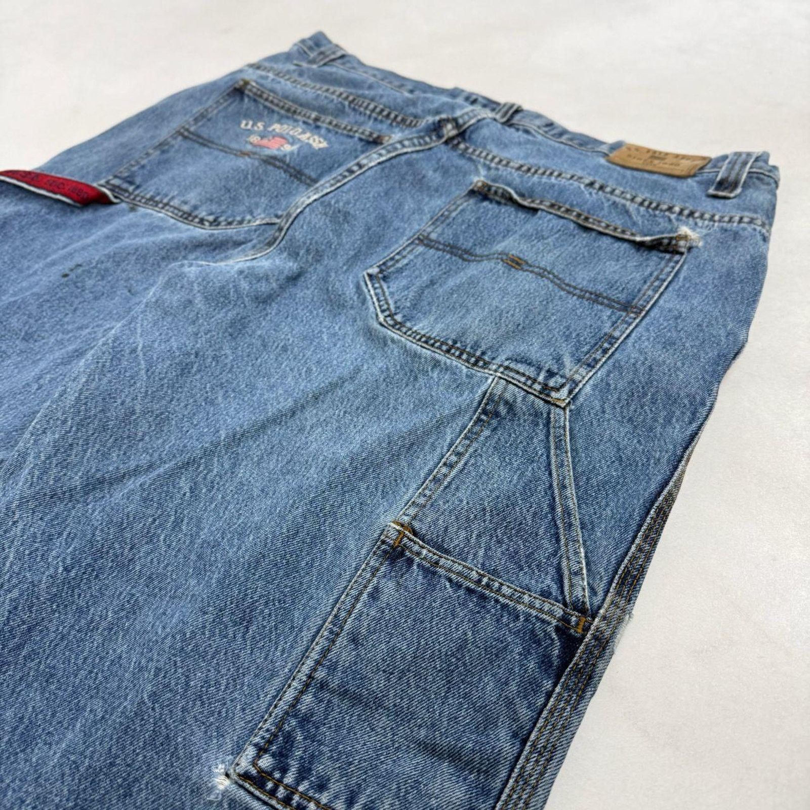 JNCO × U.S. Polo Assn. × Vintage Vintage y2k faded stonewash baggy wide leg skater rare jeans Size US 38 / EU 54 - 2 Thumbnail