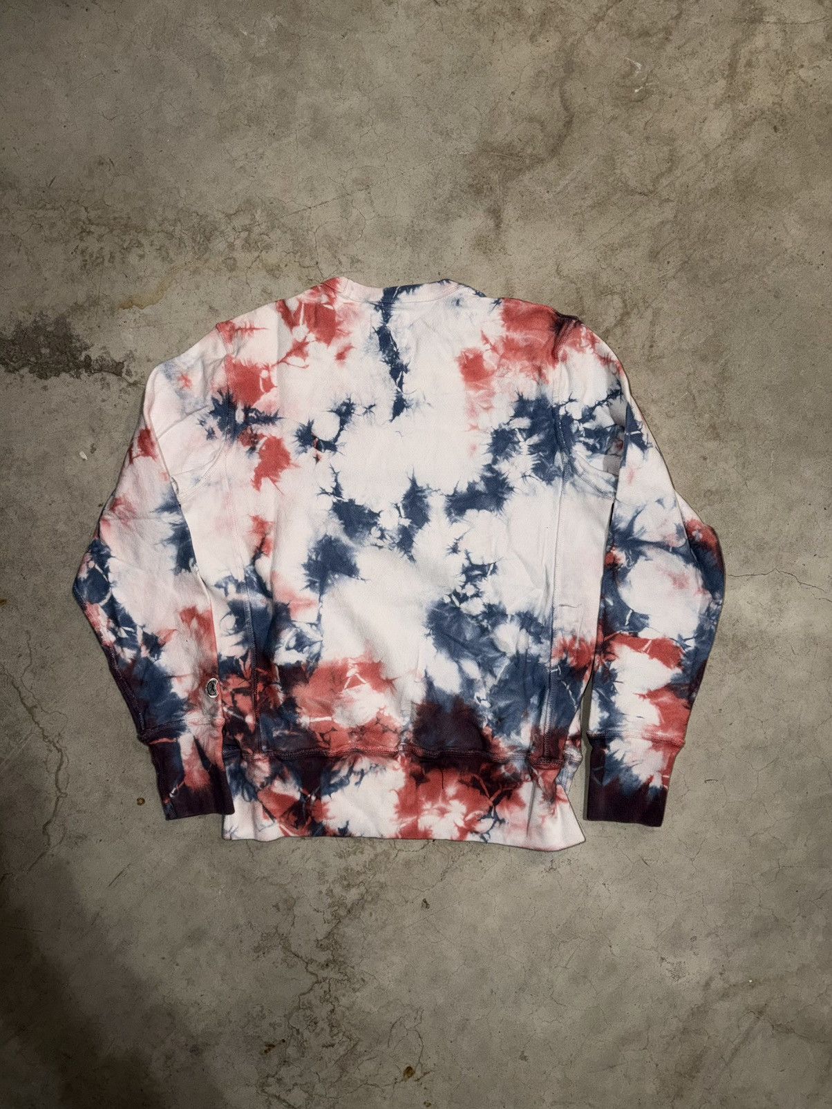 Champion × Todd Snyder Champion x Todd Snyder Red White Blue Tie-Dye Crewneck Size US S / EU 44-46 / 1 - 2 Thumbnail