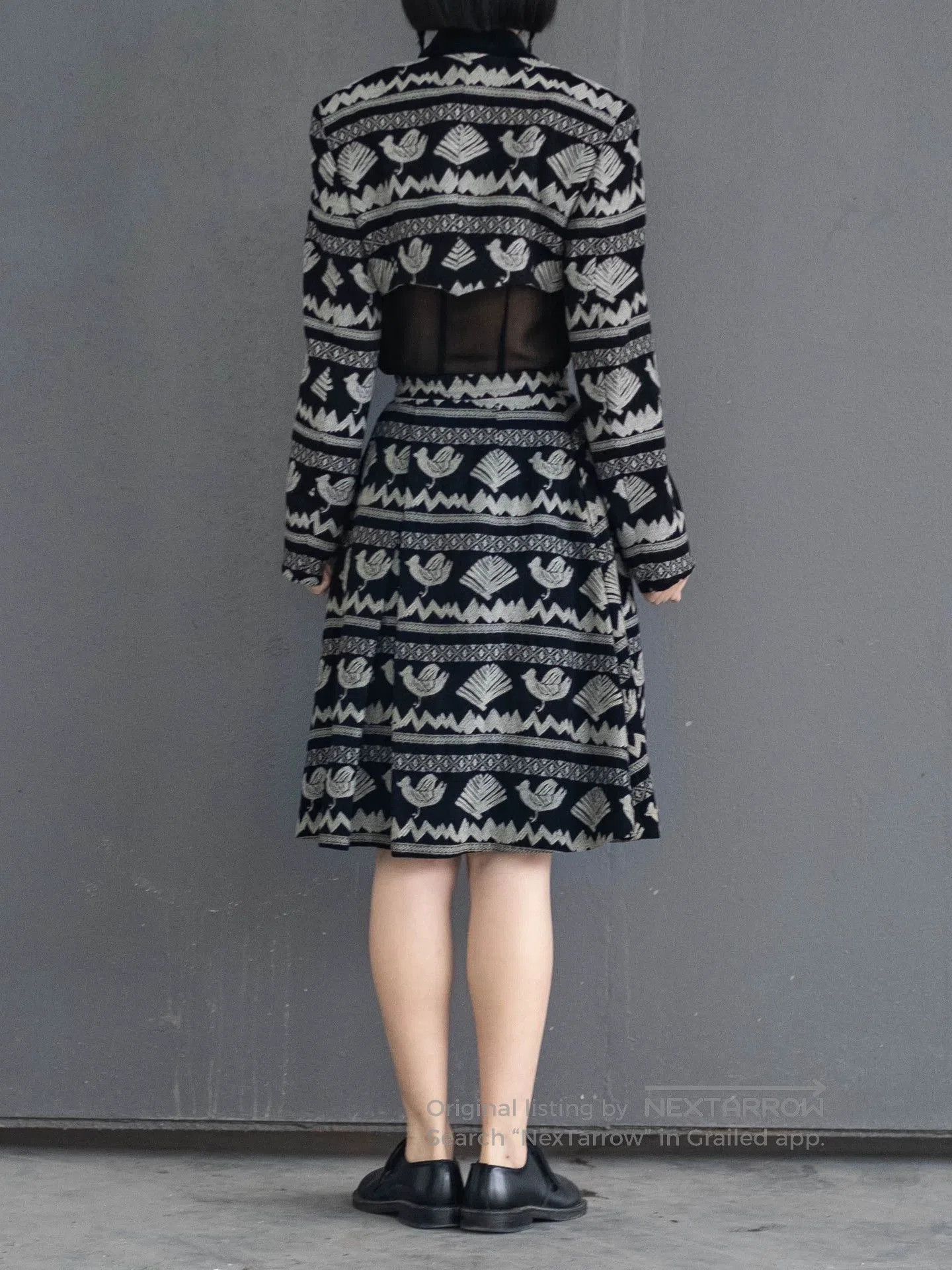 Comme des Garcons COMME des GARCONS Bird Embroidery Skirt. Size 26" / US 2 / IT 38 - 5 Thumbnail